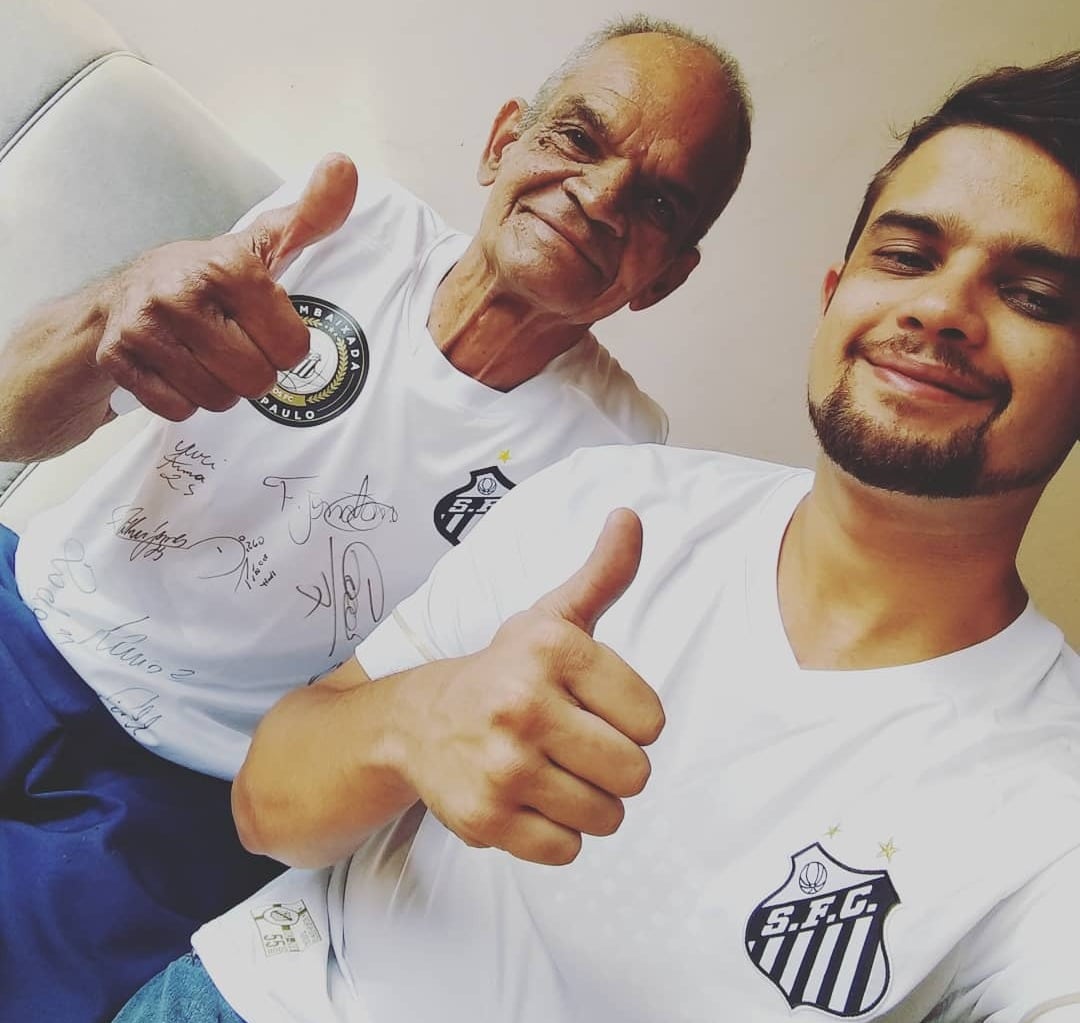 Z&eacute; Barriga e Jos&eacute; Junior apaixonados pelo Santos
