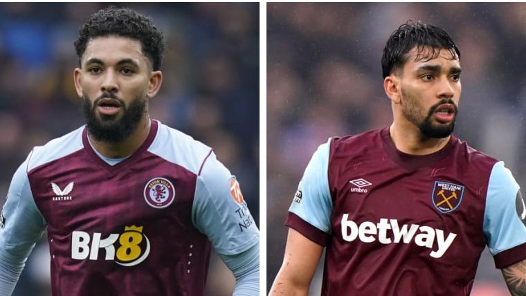Embalados e convocados: Douglas Luiz e Paquet&aacute; ser&atilde;o os caras do confronto decisivo entre Aston Villa e West Ham