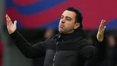 &lsquo;Nosso trabalho com les&otilde;es &eacute; impec&aacute;vel&rsquo;: mais uma vez Xavi parece fora da casinha no Barcelona