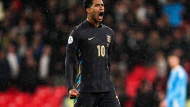 Bellingham salva no fim e evita derrota da Inglaterra para a B&eacute;lgica em Londres