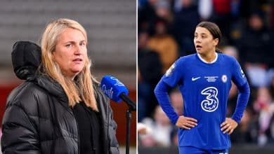 &lsquo;Sam Kerr tem todo o nosso apoio&rsquo;: Emma Hayes defende jogadora do Chelsea acusada de inj&uacute;ria racial