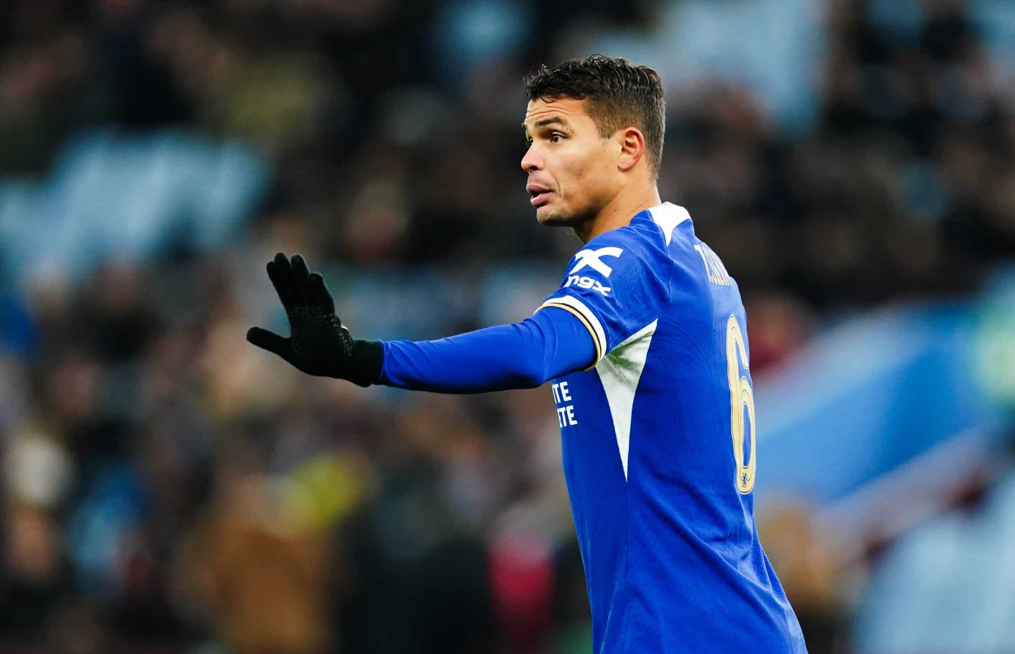 Thiago Silva n&atilde;o ficar&aacute; no Chelsea na pr&oacute;xima temporada - Foto: Icon sport