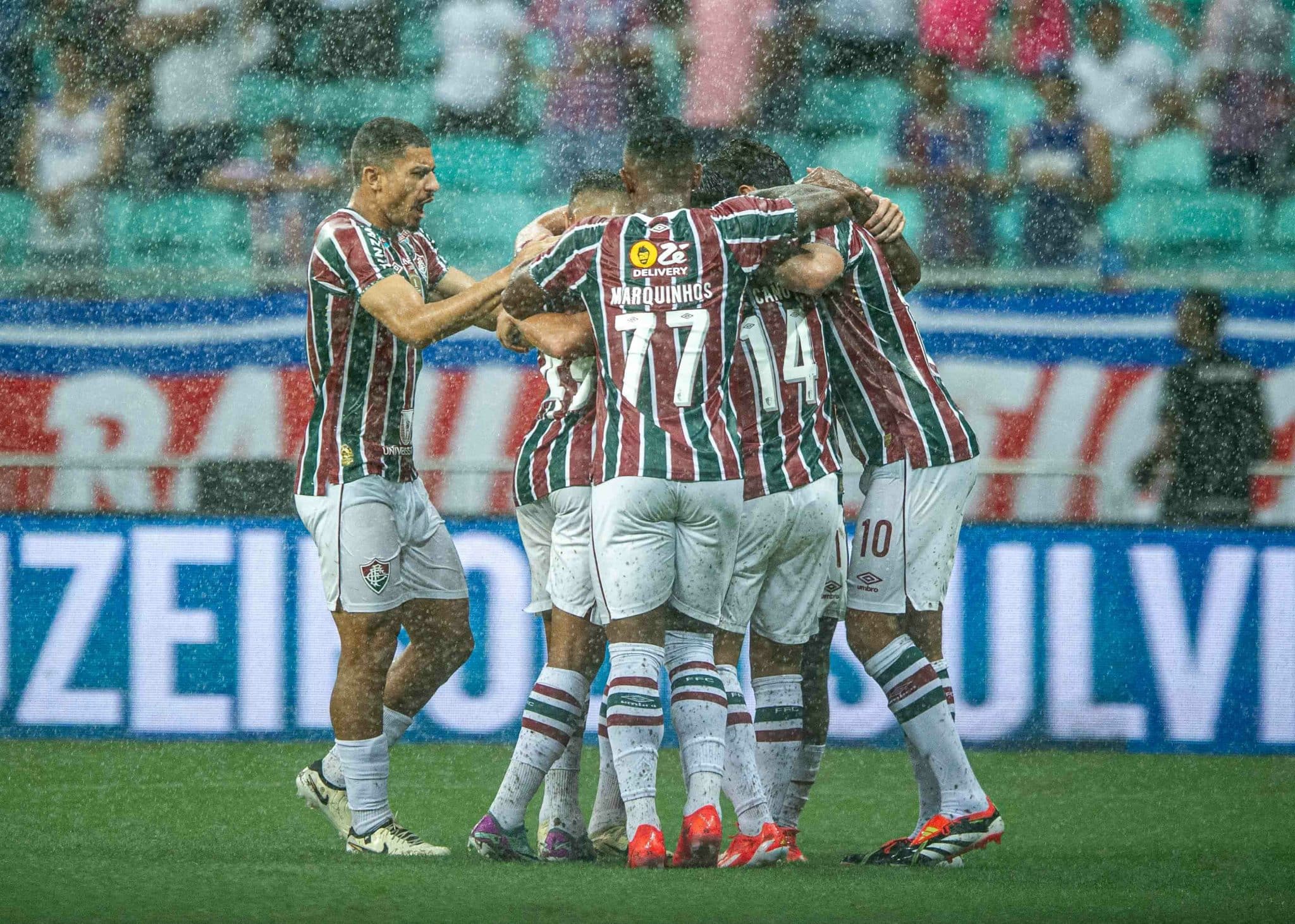 Cano abriu o placar para o Fluminense contra o Bahia no in&iacute;cio do jogo - Foto: Icon sport