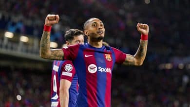 Barcelona rejeita oferta de 60 milh&otilde;es de euros da Premier League por Raphinha