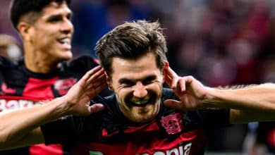 A retranca do West Ham quase parou o Leverkusen, que, de novo, marca no fim e vence