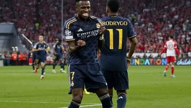Com dois gols, Vini Jr. frustra virada rel&acirc;mpago do Bayern de Munique sobre o Real