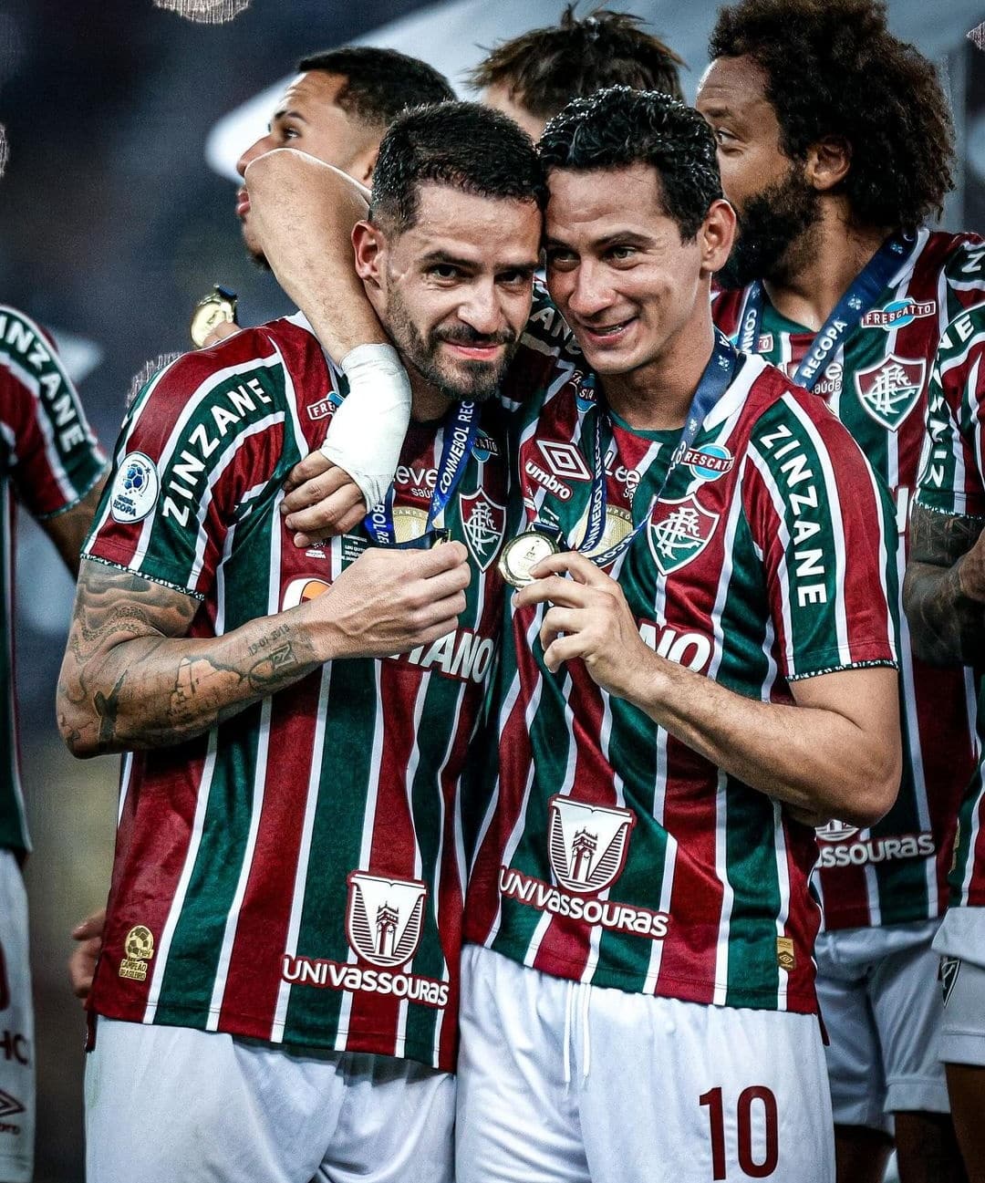 Renato Augusto e Ganso j&aacute; foram utilizados em fun&ccedil;&otilde;es mais avan&ccedil;adas no Fluminense em 2024 - Foto: Divulga&ccedil;&atilde;o/CONMEBOL