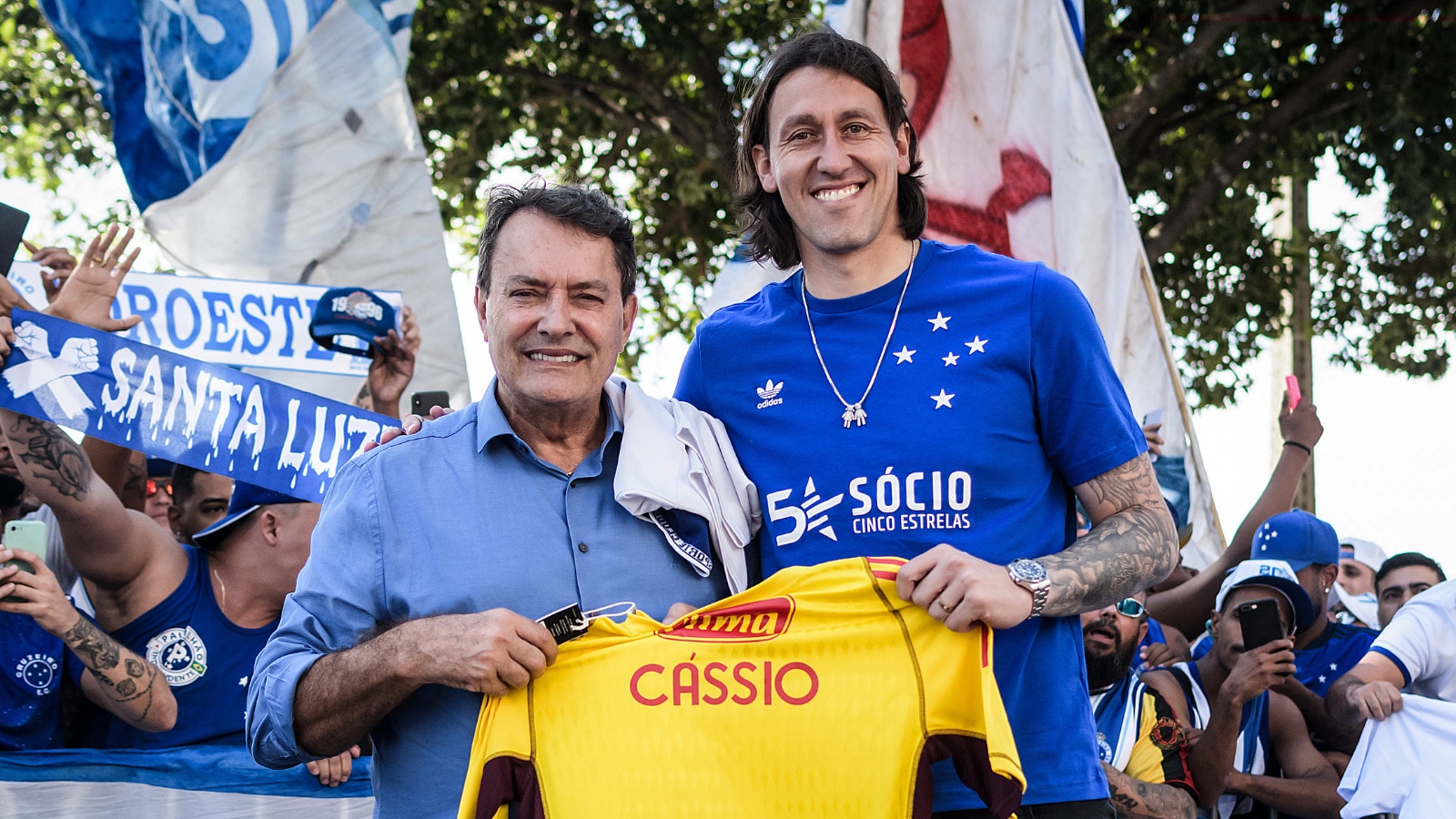 Veja as primeiras palavras de C&aacute;ssio como jogador do Cruzeiro