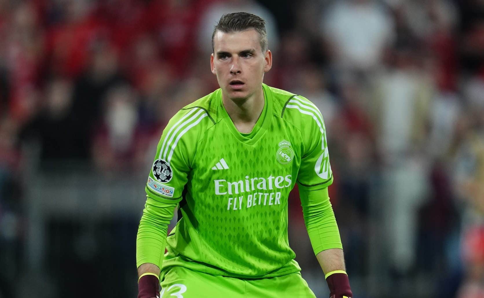 Foto: (IconSport) - Andriy Lunin, goleiro do Real Madrid