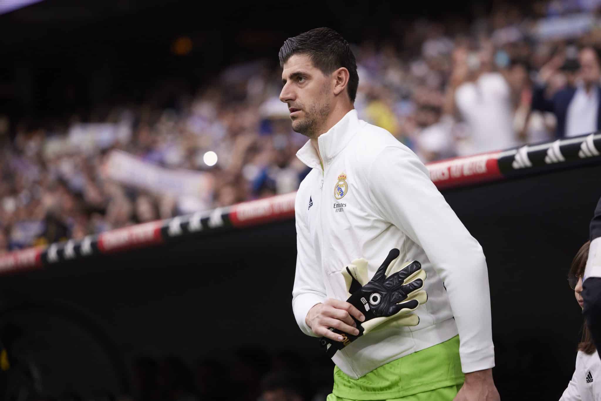 Courtois foi a grande not&iacute;cia do Real Madrid contra o Alav&eacute;s, por La Liga (Foto: Icon Sport) 