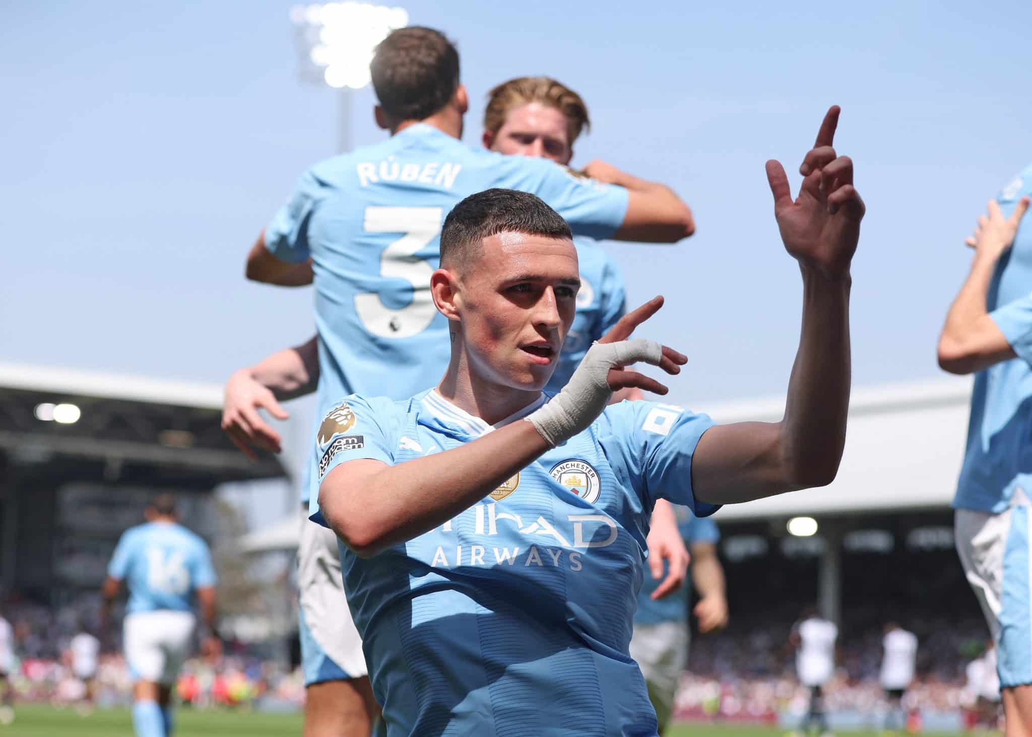 Quem para o City? Time de Guardiola goleia o Fulham e fica cada vez mais perto do t&iacute;tulo