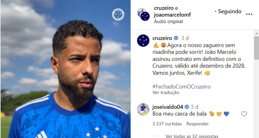 Z&eacute; Ivaldo e Jo&atilde;o Marcelo se d&atilde;o bem dentro e fora de campo