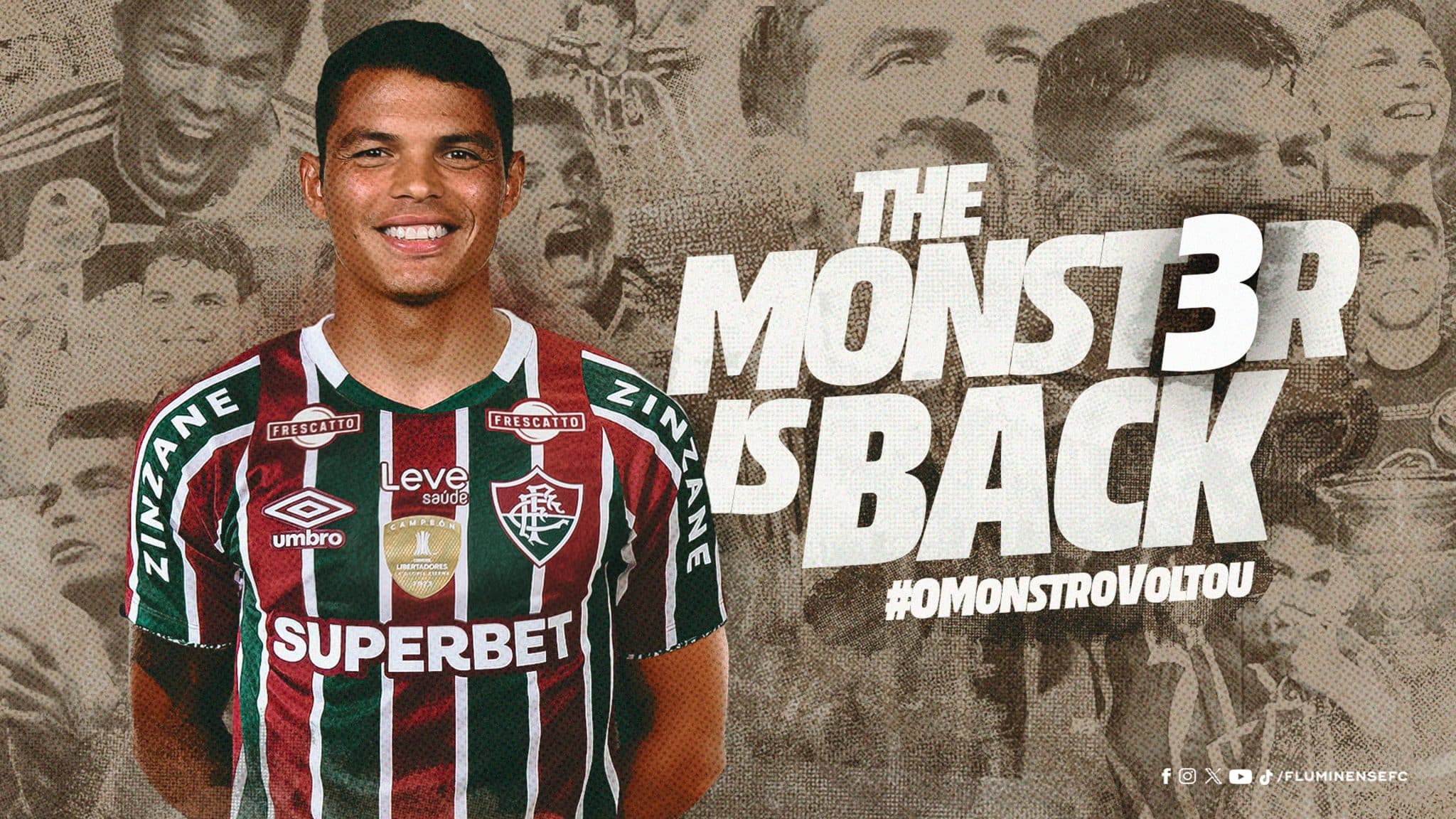 O monstro voltou: Fluminense anuncia a contrata&ccedil;&atilde;o de Thiago Silva
