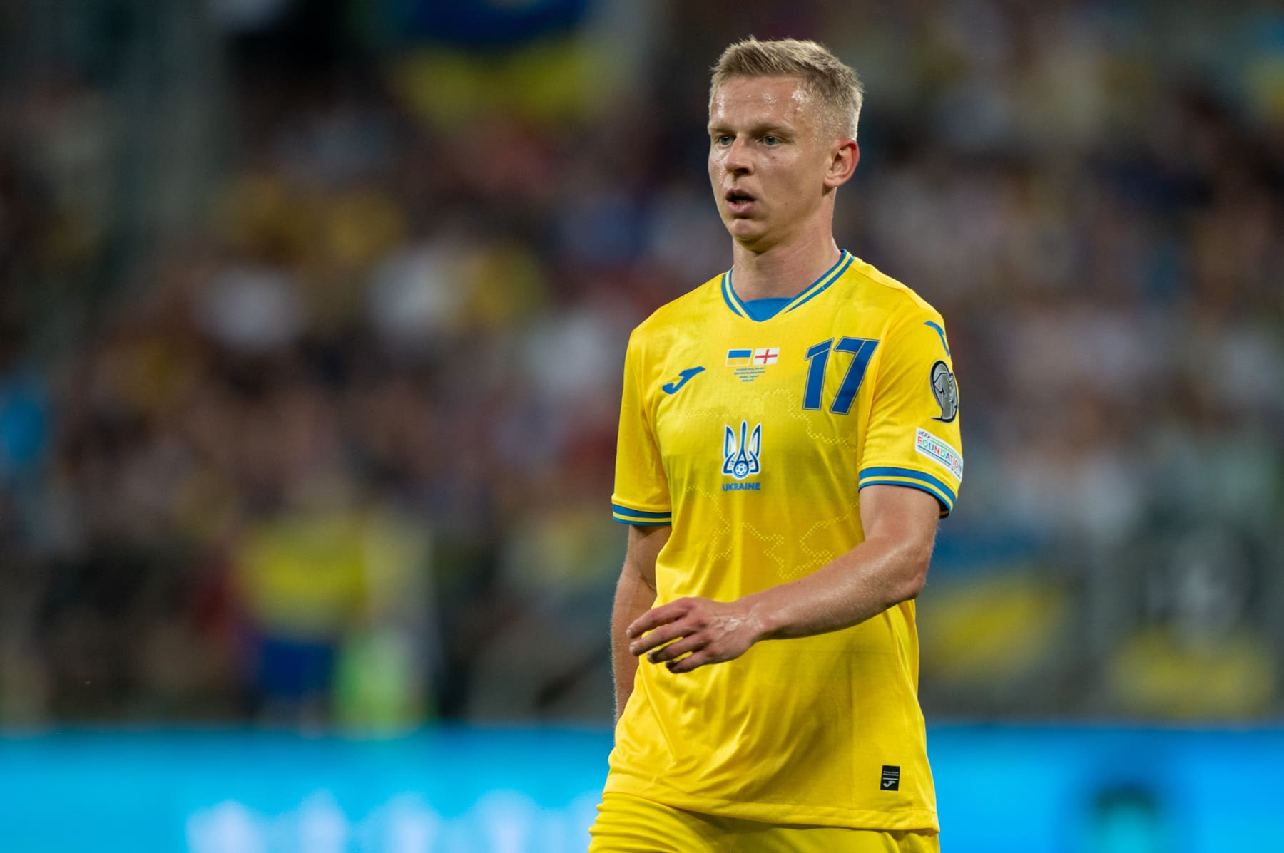 Foto: (IconSport) - Oleksandr Zinchenko, da Ucr&acirc;nia