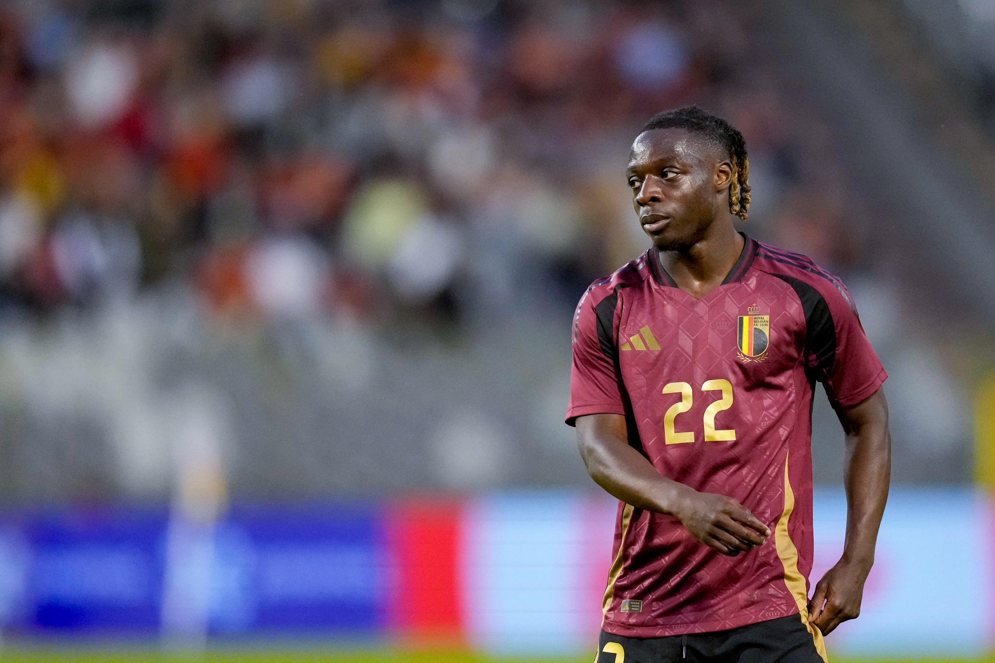 Foto: (IconSport) - Jeremy Doku, da B&eacute;lgica