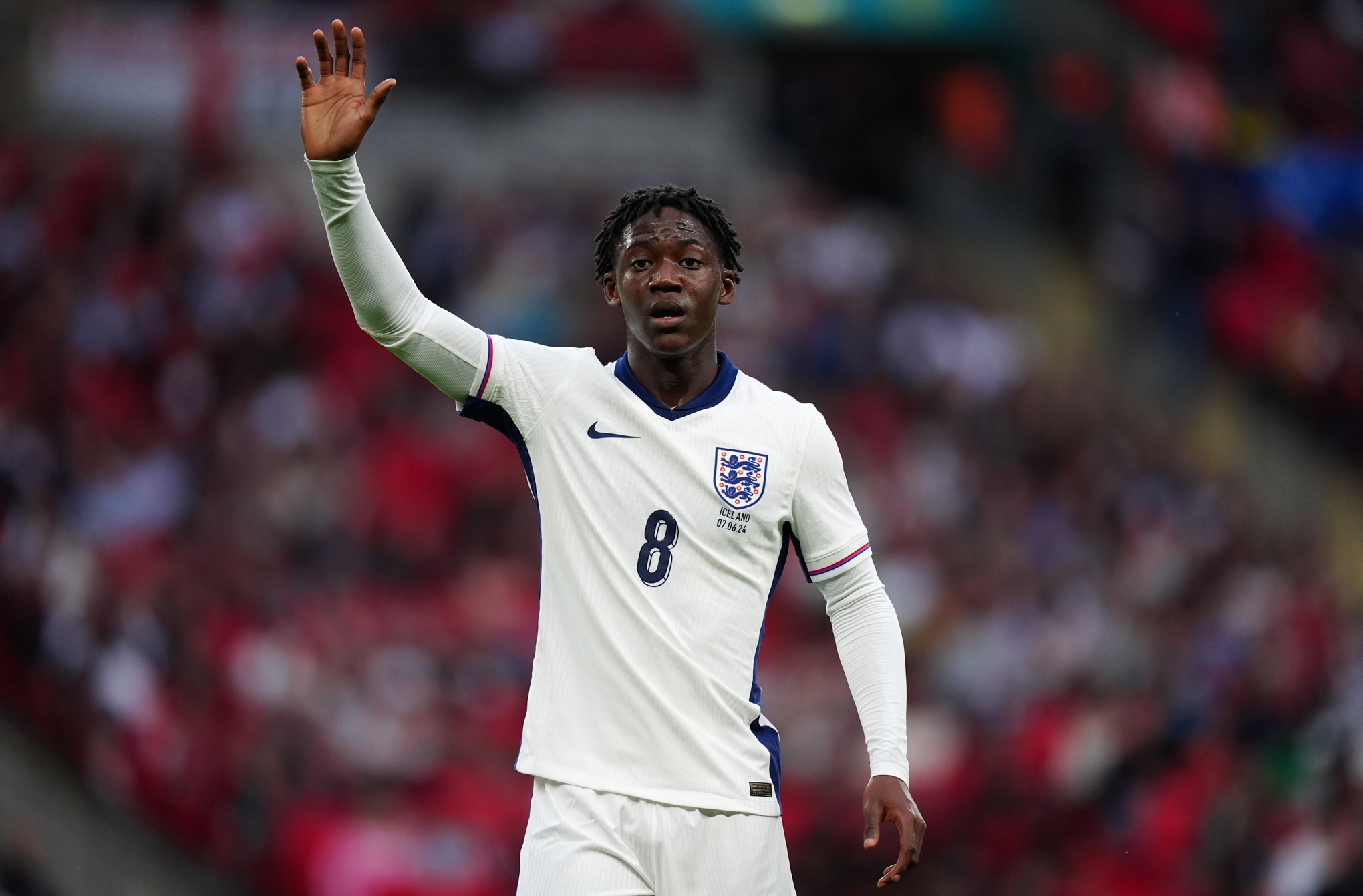 Kobbie Mainoo pela sele&ccedil;&atilde;o inglesa Foto: (IconSport)