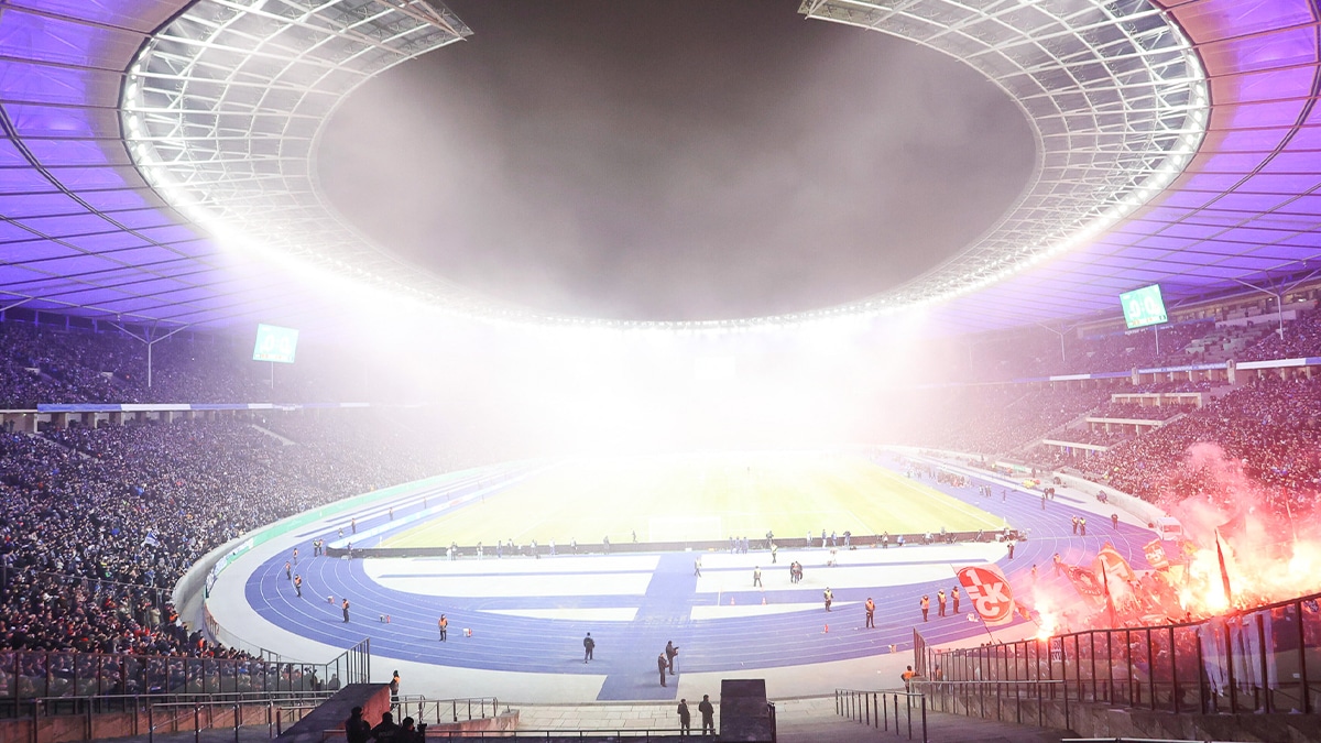 Casa do Hertha Berlim, o Est&aacute;dio Ol&iacute;mpico &eacute; um s&iacute;mbolo hist&oacute;rico do futebol alem&atilde;o. Foto: Icon Sport