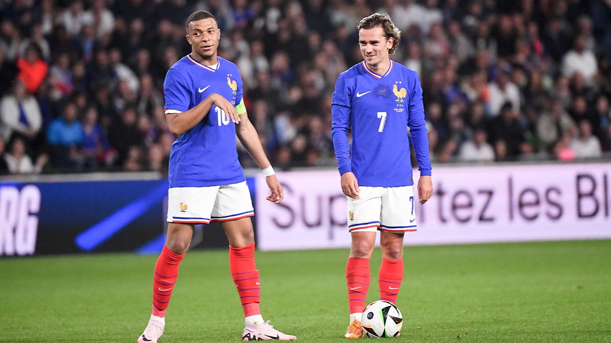 Mbapp&eacute; e Griezmann s&atilde;o pe&ccedil;as-chave na Fran&ccedil;a de Deschamps. Foto: Icon Sport