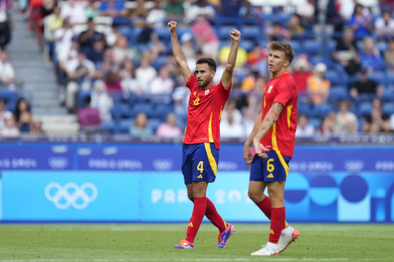 Com gols de Pubill e Sergio Gom&eacute;z, Espanha vence Uzbequist&atilde;o na abertura dos Jogos Ol&iacute;mpicos de Paris 2024. Foto: Reprodu&ccedil;&atilde;o/Espanha