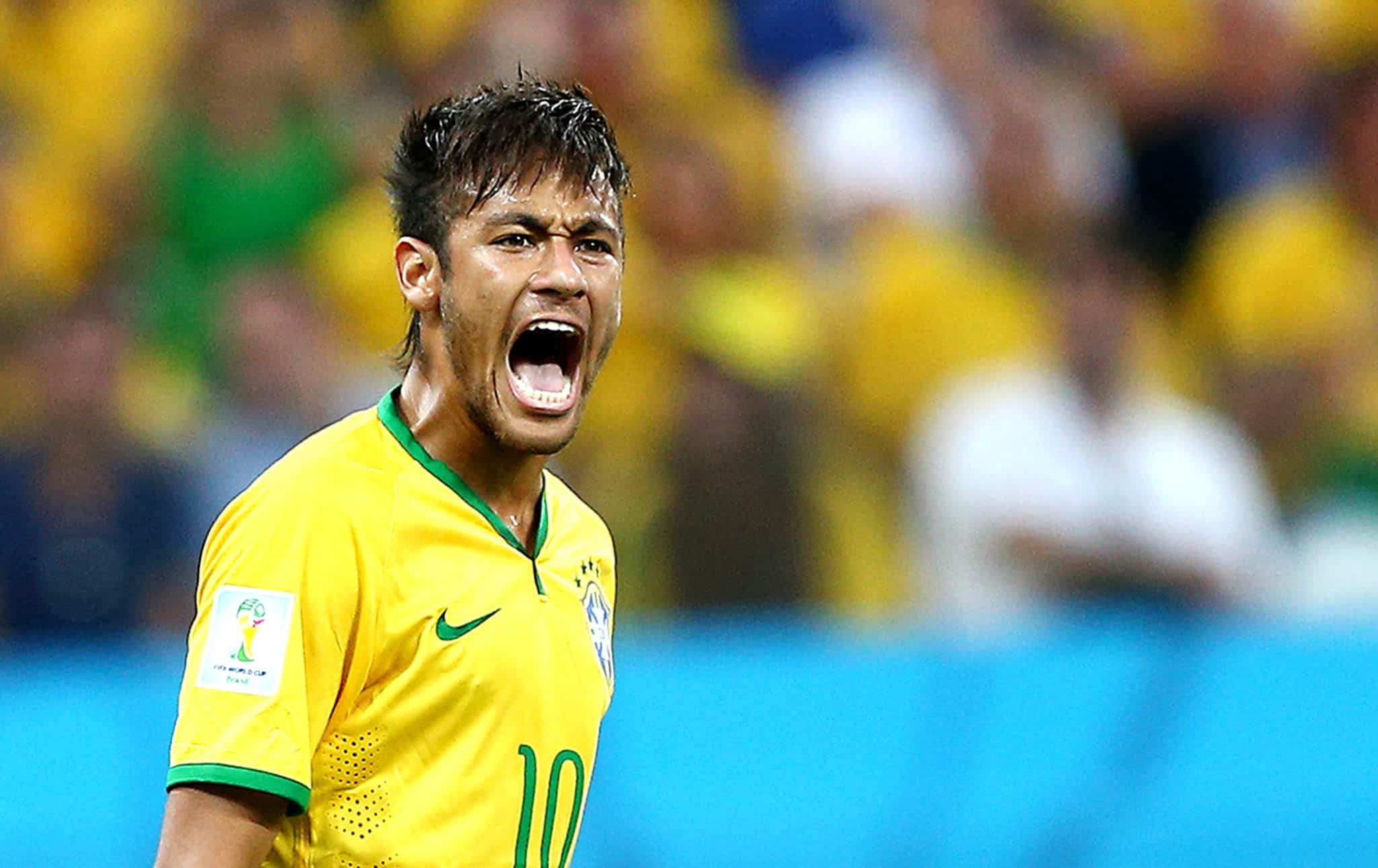 Neymar pela Sele&ccedil;&atilde;o Brasilear em 2014