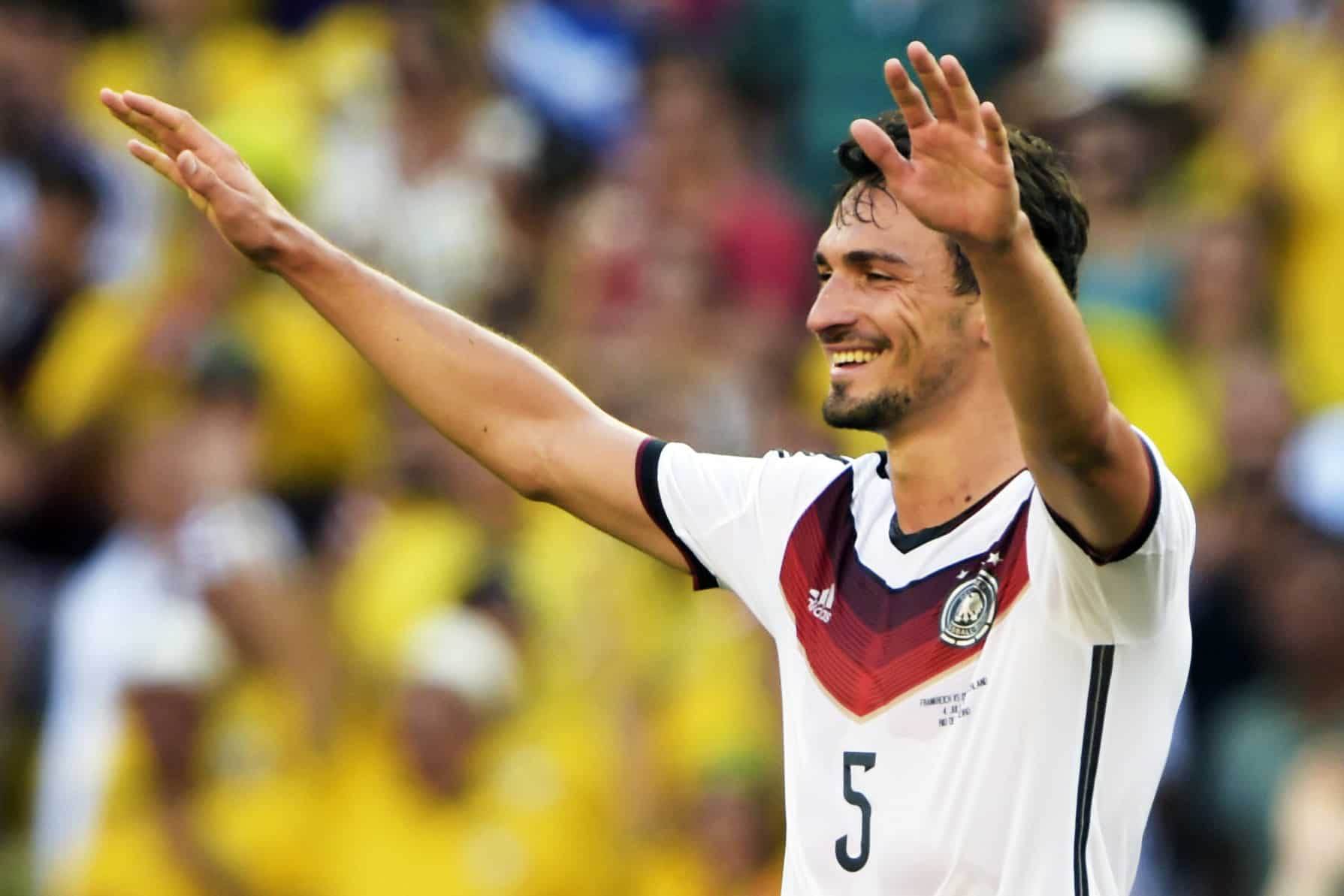Hummels em a&ccedil;&atilde;o pela sele&ccedil;&atilde;o alem&atilde;