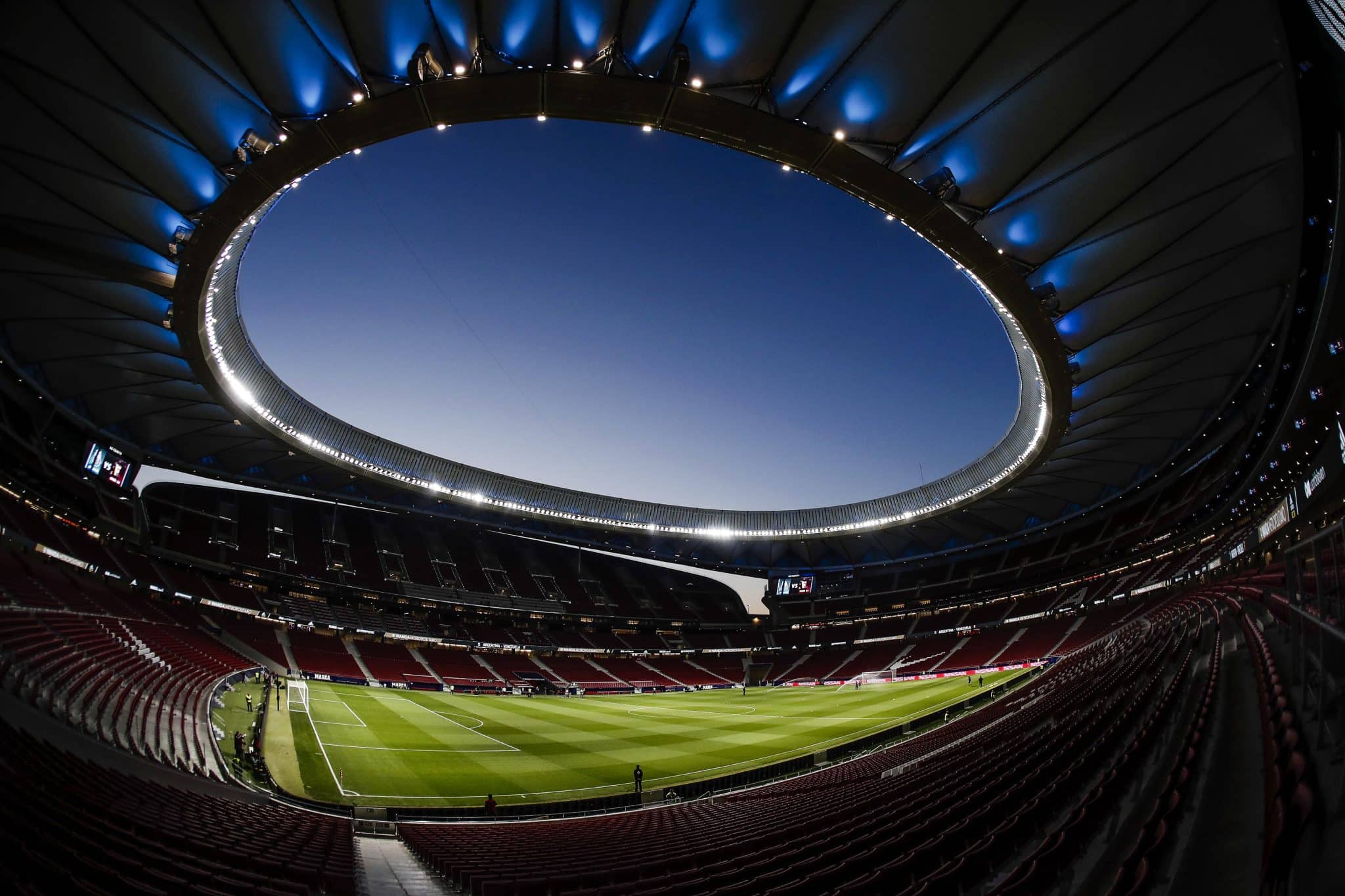 Civitas Metropolitano, est&aacute;dio do Atl&eacute;tico de Madrid, est&aacute; entre as sedes para a Copa do Mundo de 2030. Foto: Icon Sport