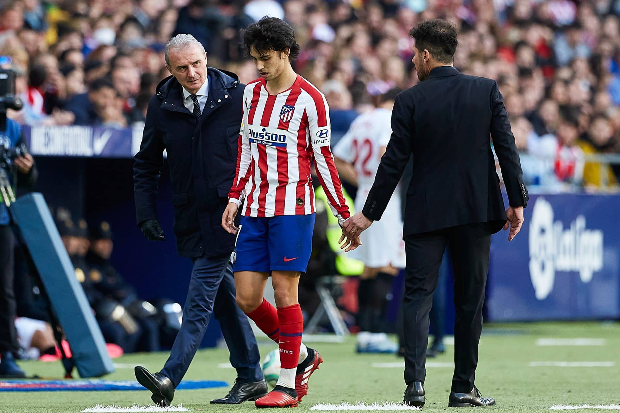 Diego Simeone e Jo&atilde;o F&eacute;lix