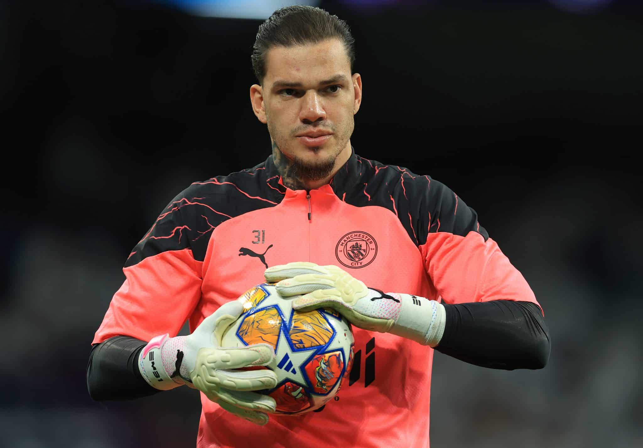 Ederson, goleiro do Manchester City. Foto: Icon Sport