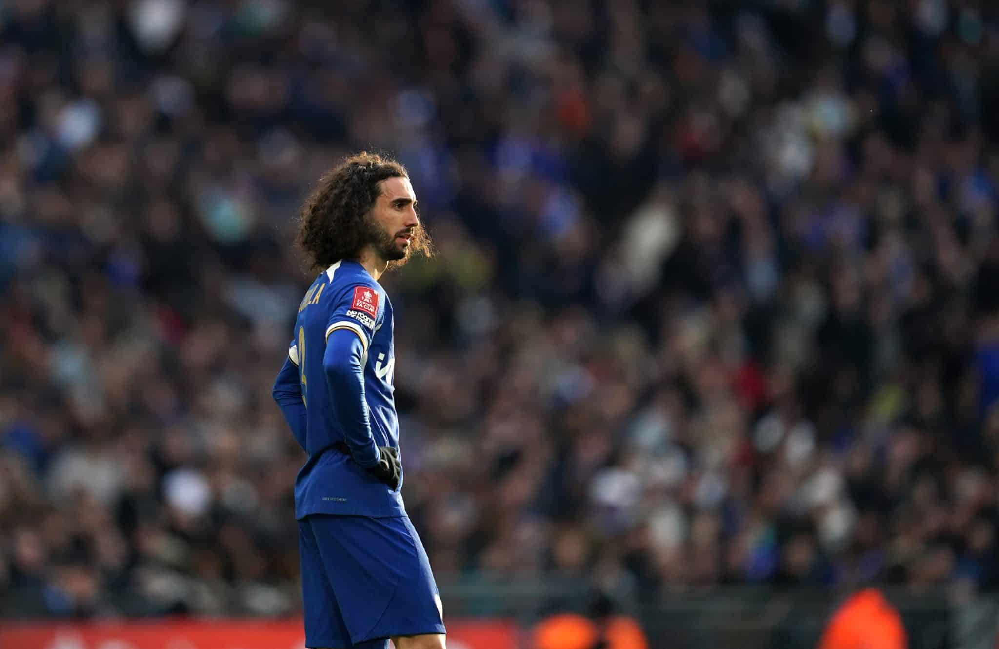 Cucurella em Wembley pelo Chelsea