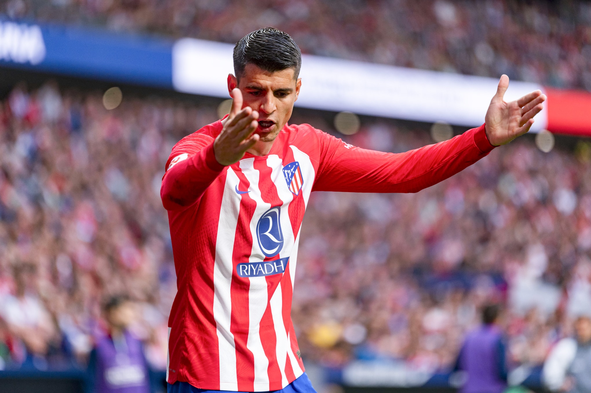 Foto: (IconSport) - &Aacute;lvaro Morata, pelo Atl&eacute;tico de Madrid
