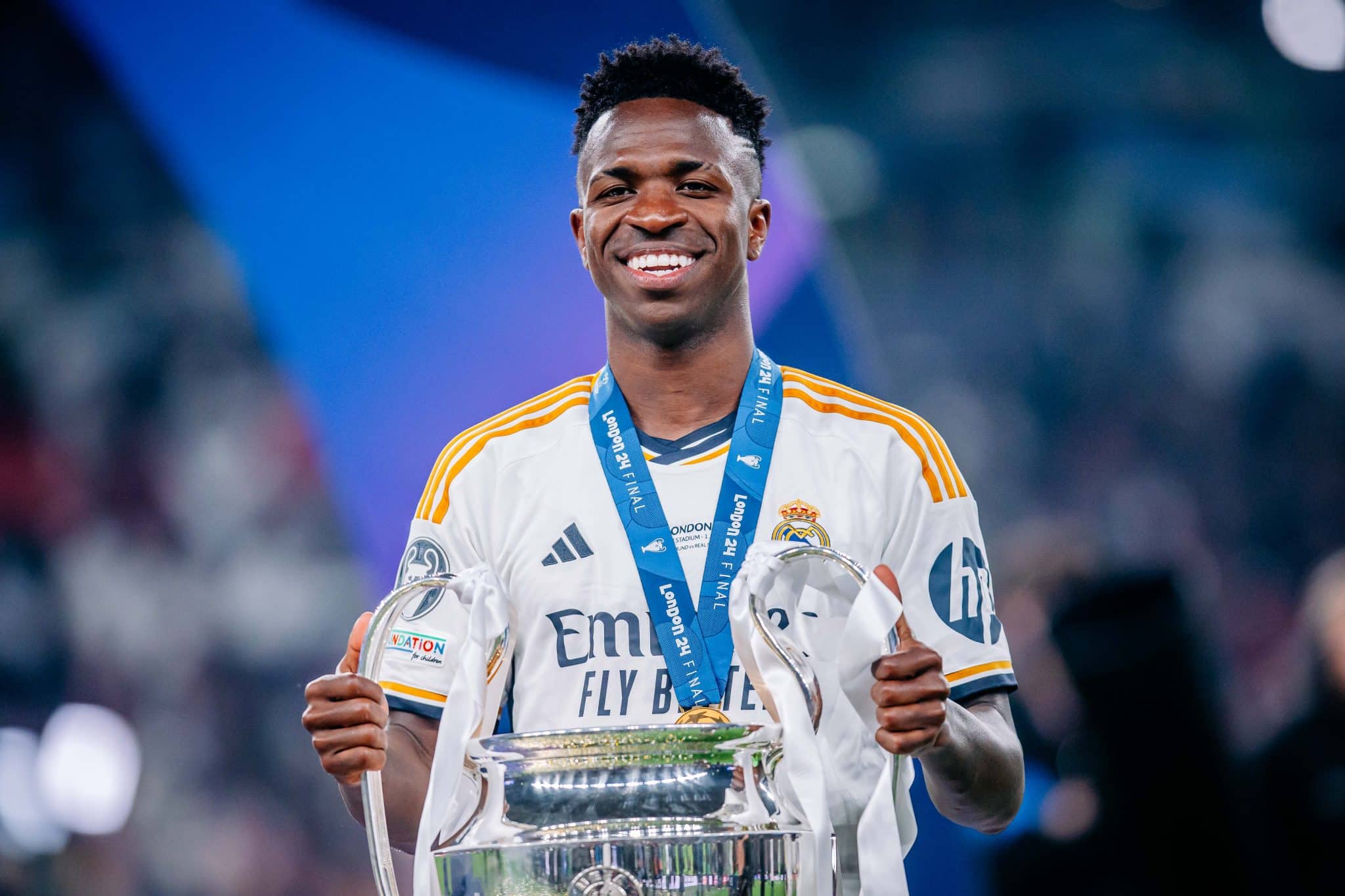 Foto: (IconSport) - Vinicius J&uacute;nior, do Real Madrid