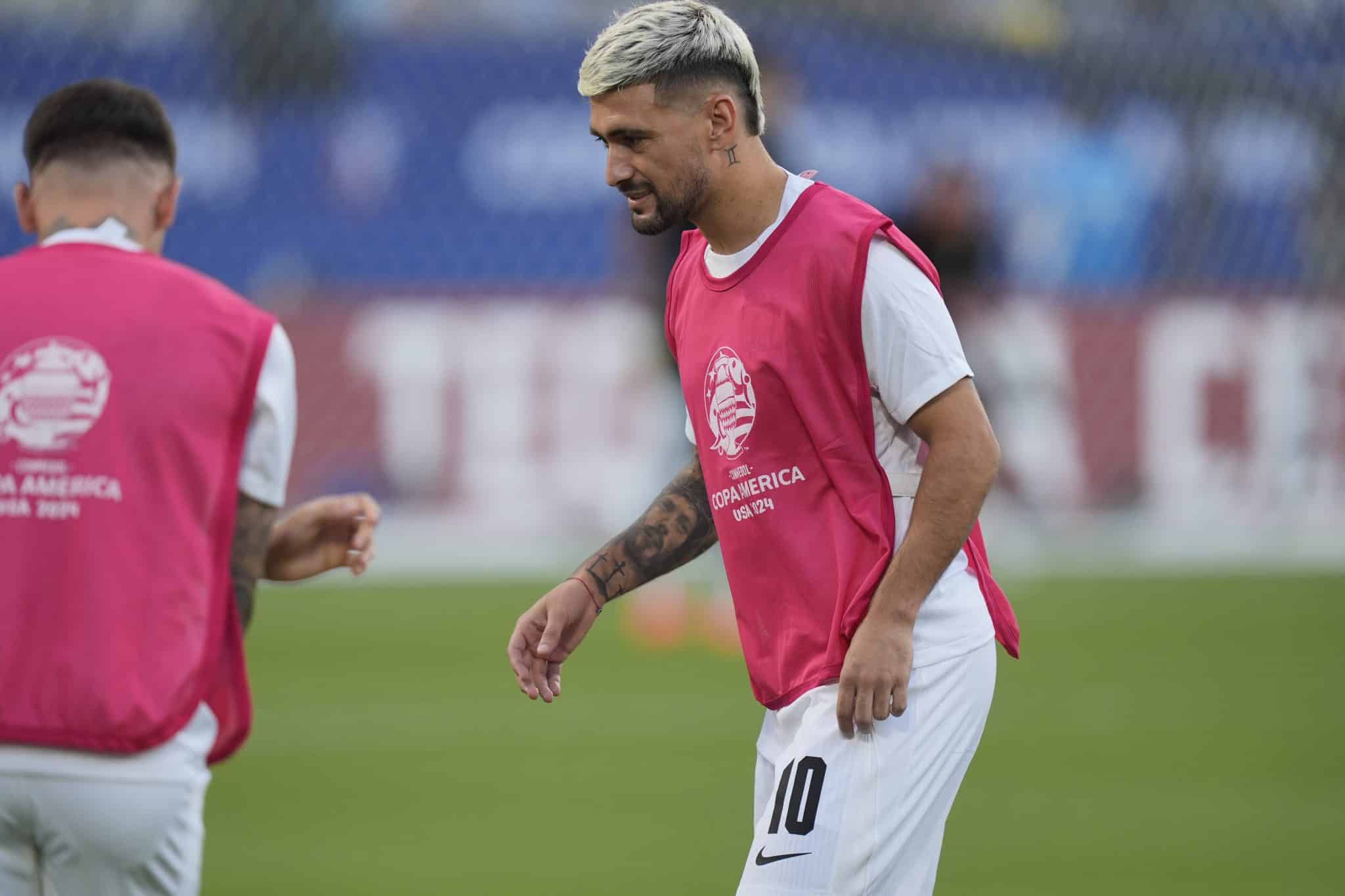 Arrascaeta em a&ccedil;&atilde;o pela sele&ccedil;&atilde;o uruguaia na Copa Am&eacute;rica
