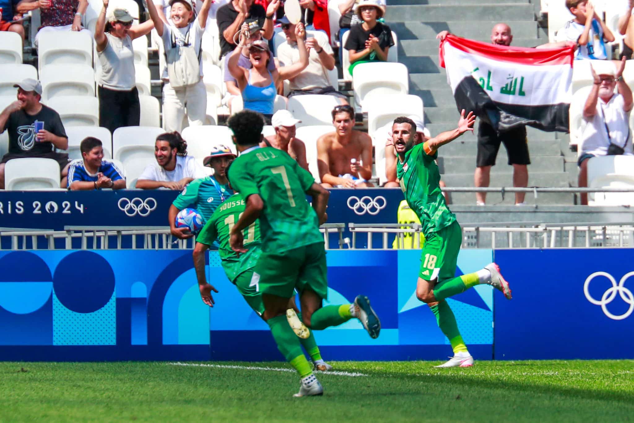 Aymen Hussein, autor do gol do Iraque contra a Argentina. Foto: Icon Sport