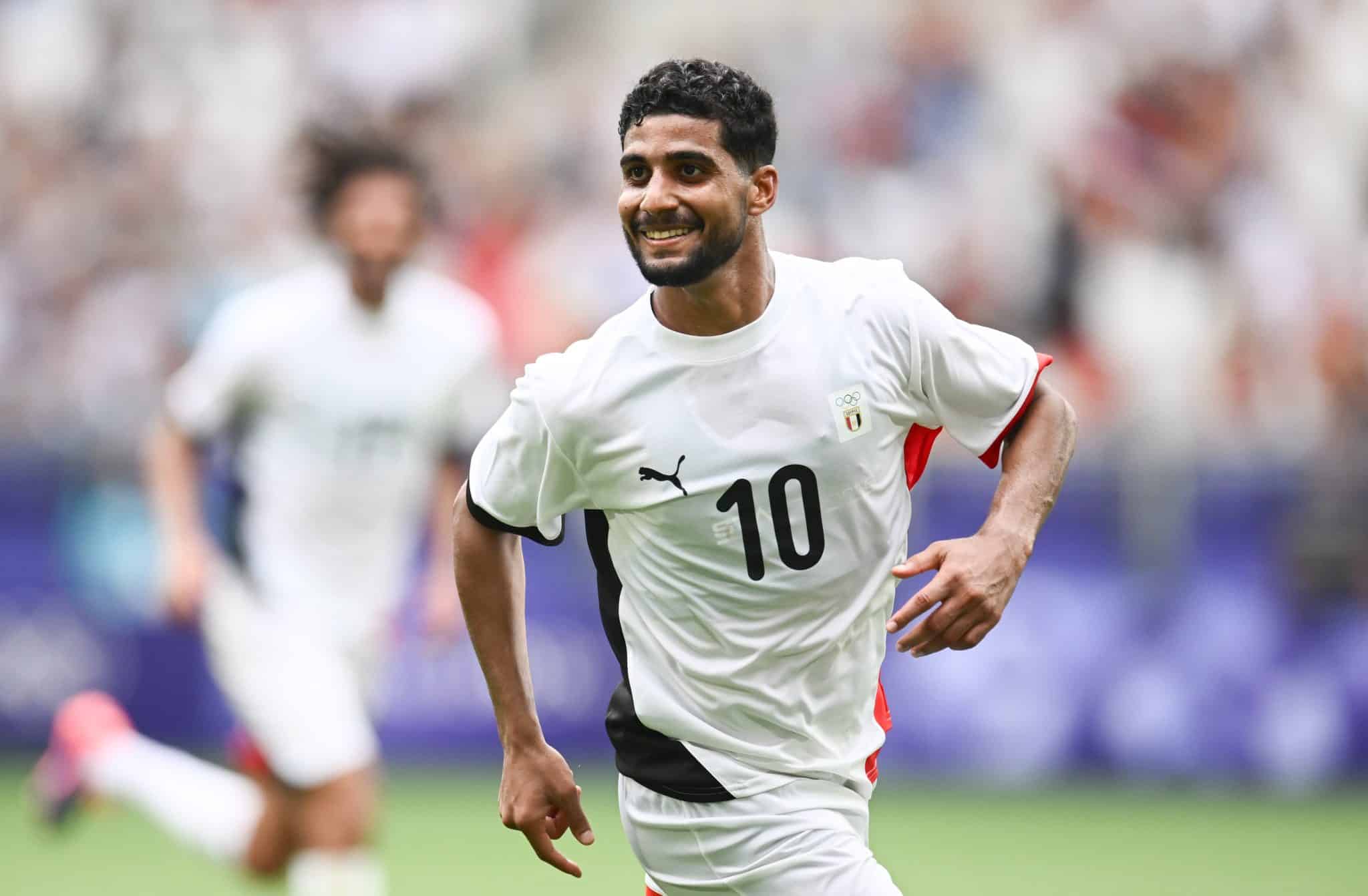 Ibrahim Adel anotou os dois gols do Egito contra a Espanha. Foto: Icon Sport
