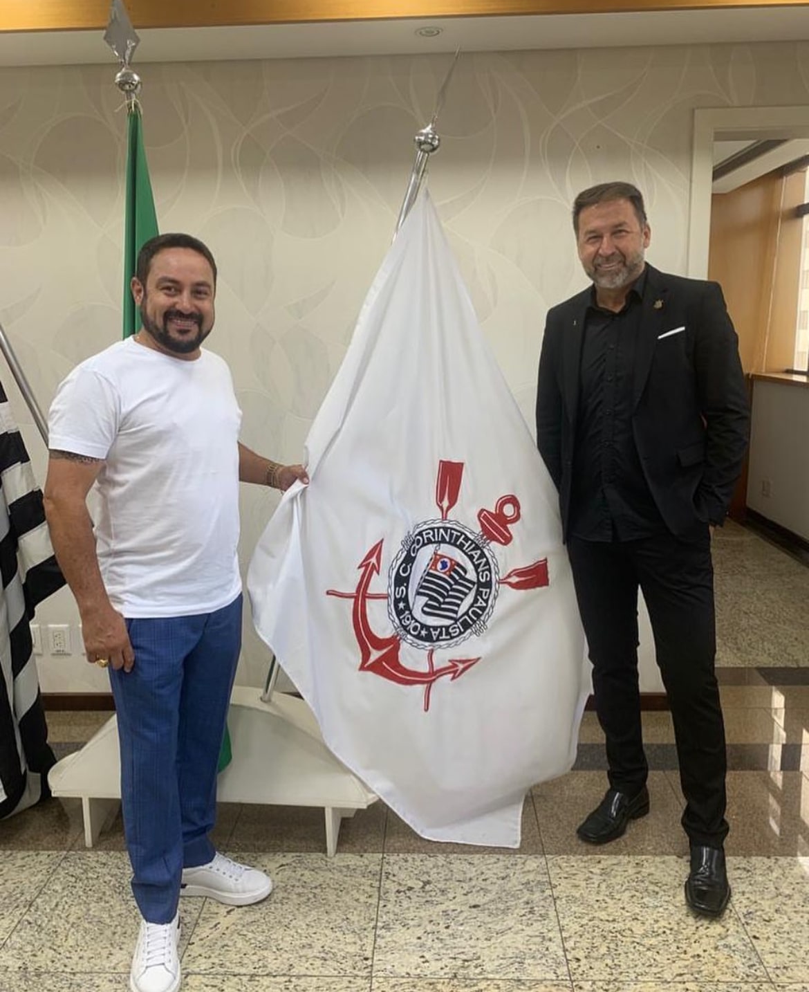 Claudinei Alves e Augusto Melo  Corinthians