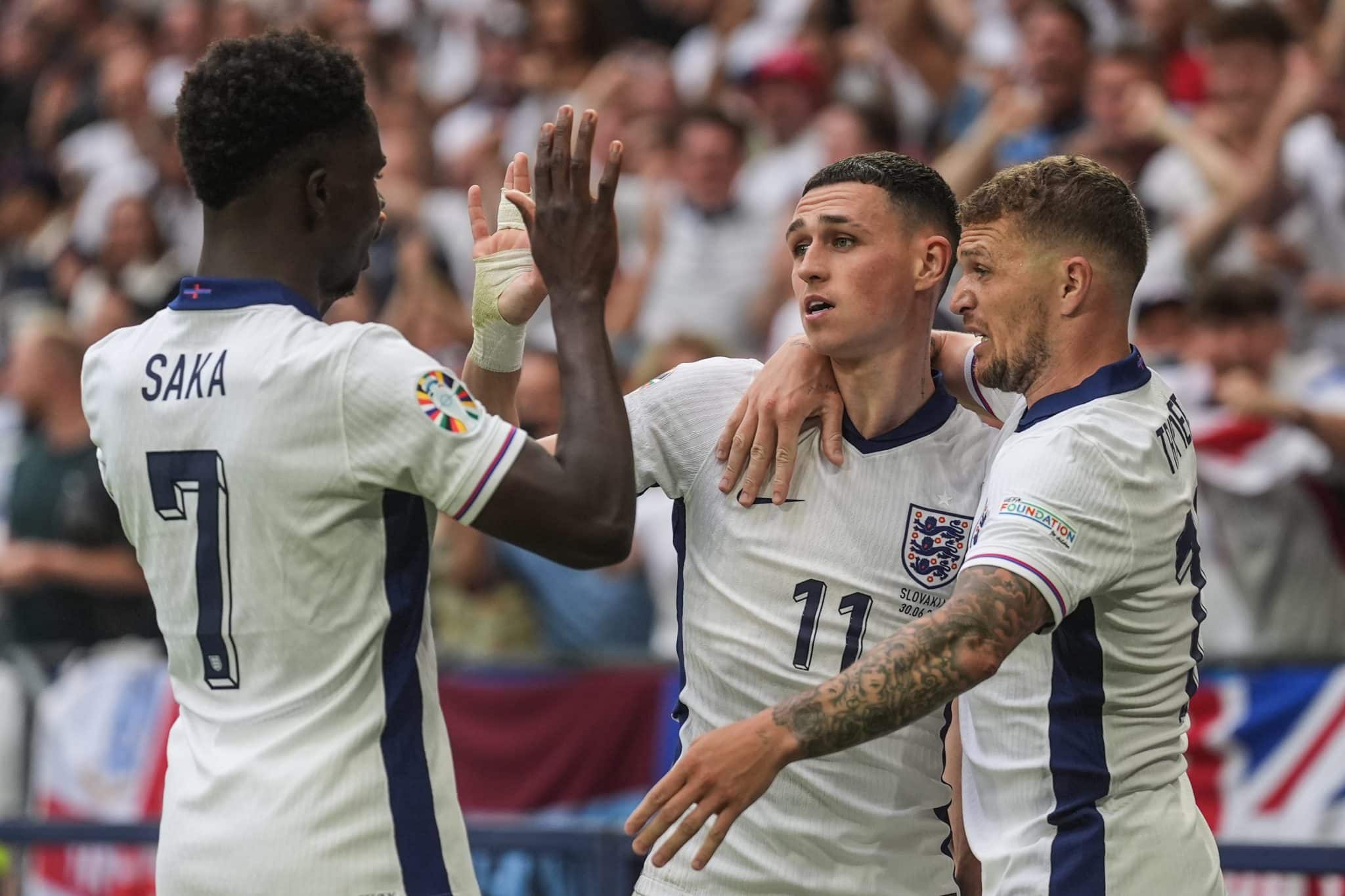 Inglaterra comemorando mais um gol nesta Eurocopa