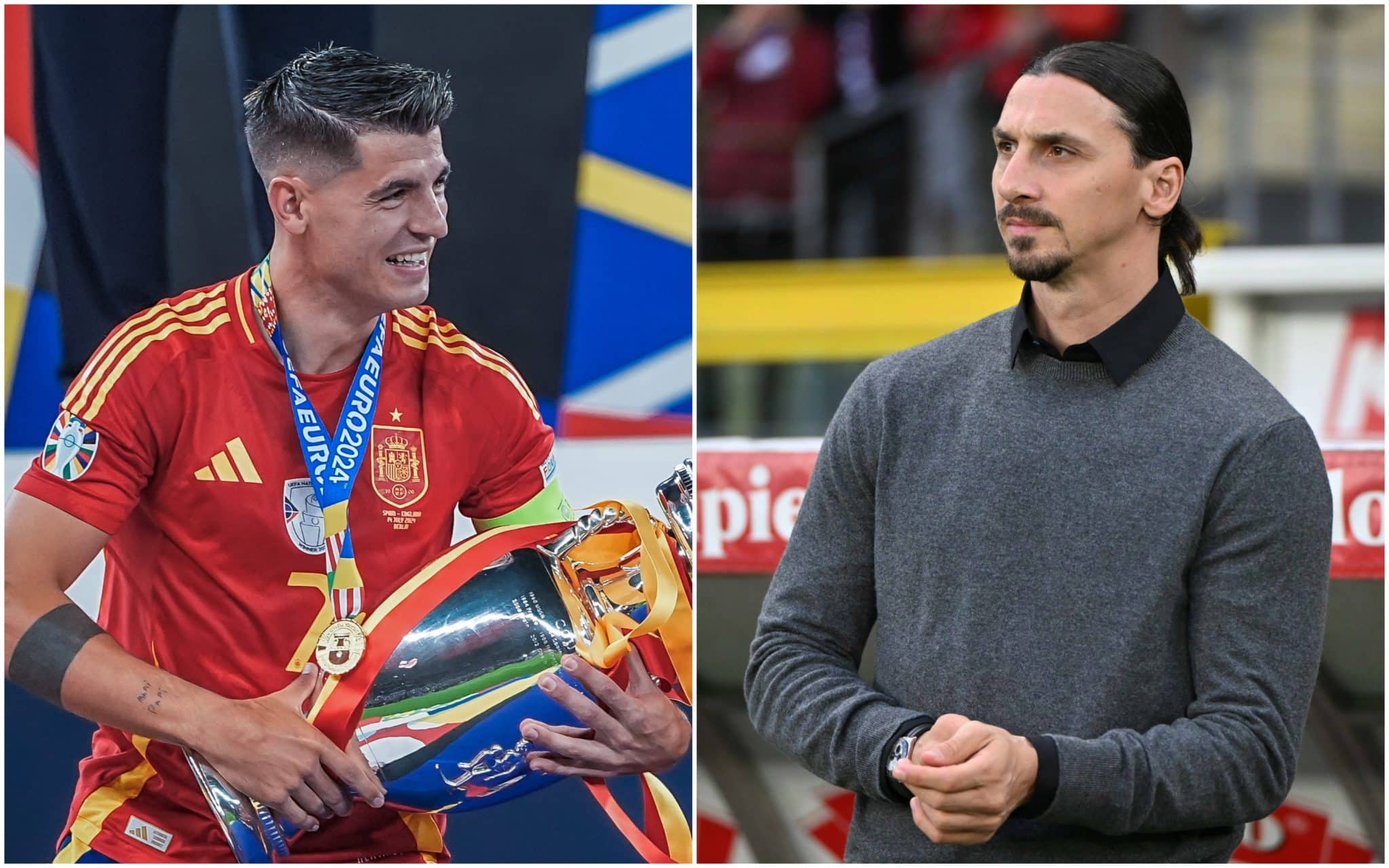 Como Ibrahimović definiu o futuro de Morata ap&oacute;s t&iacute;tulo da Eurocopa com a Espanha