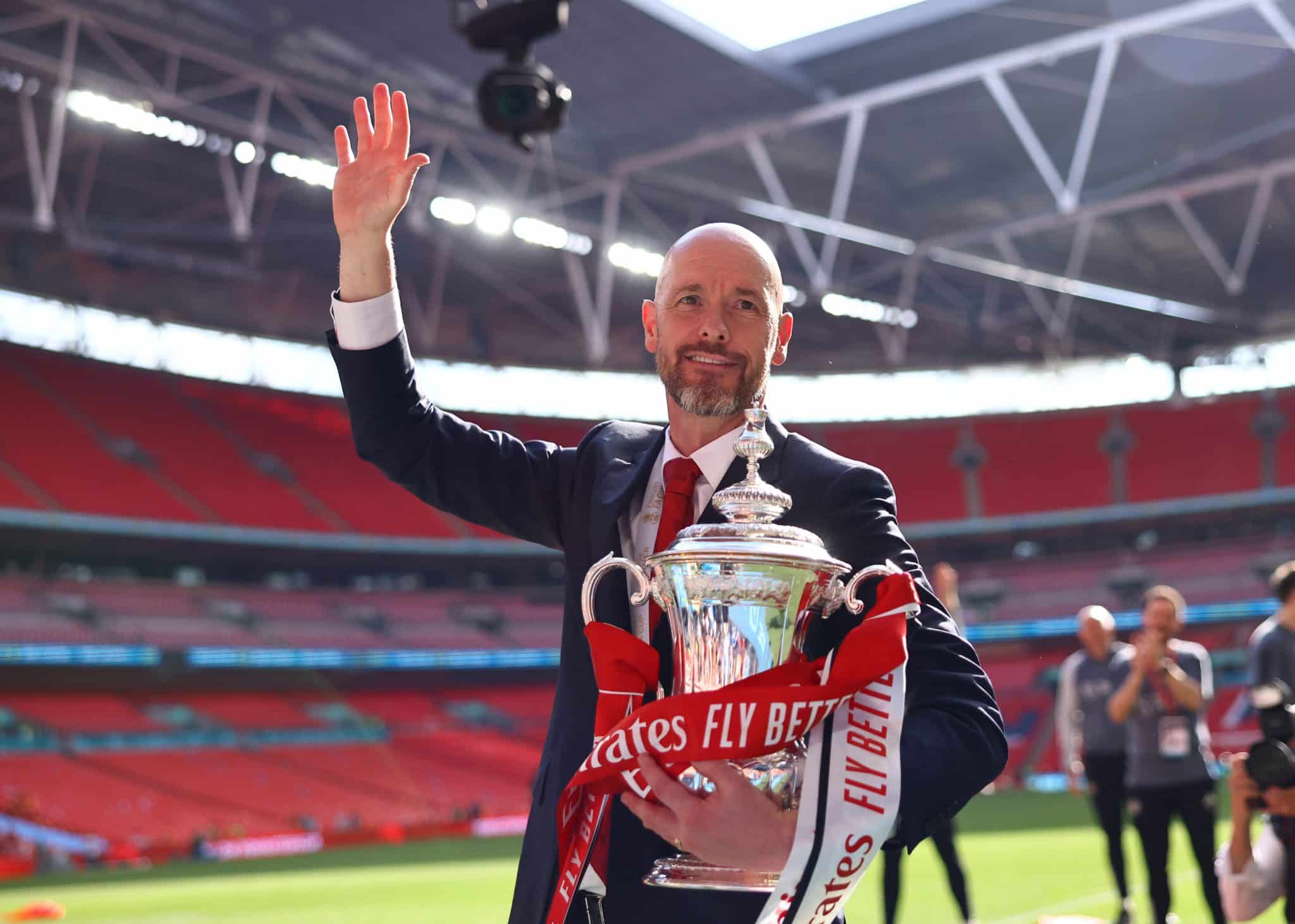 Erik ten Hag afirmou estar tranquilo sobre demiss&atilde;o do United e deixou claro seu ponto de vista sobre quest&otilde;es que deveriam ser melhoradas no clube. Foto: Icon Sport