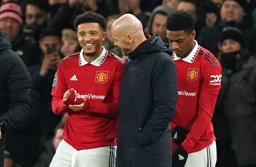 Como a perman&ecirc;ncia de Sancho pode virar um problema pra Ten Hag no United