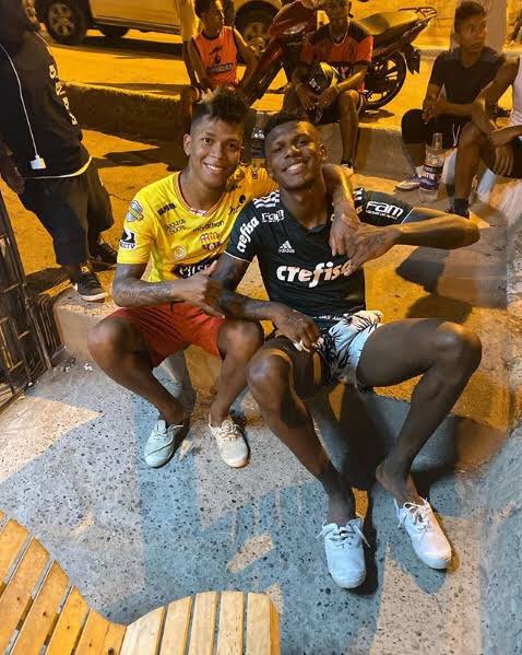 Billy Arce e Arboleda com a camisa do Palmeiras (Foto: Reprodu&ccedil;&atilde;o)