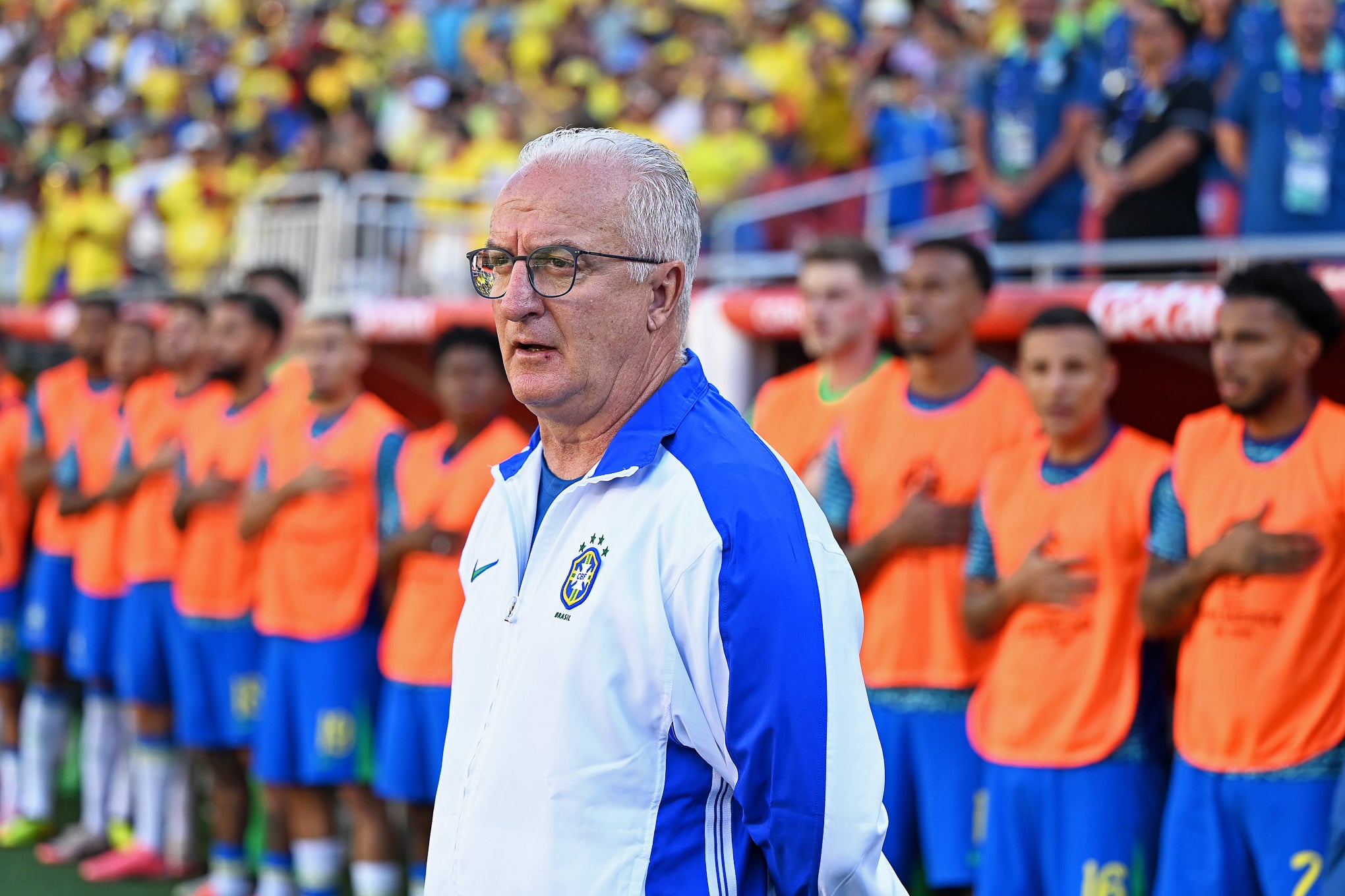 Dorival J&uacute;nior em Brasil x Col&ocirc;mbia na Copa Am&eacute;rica