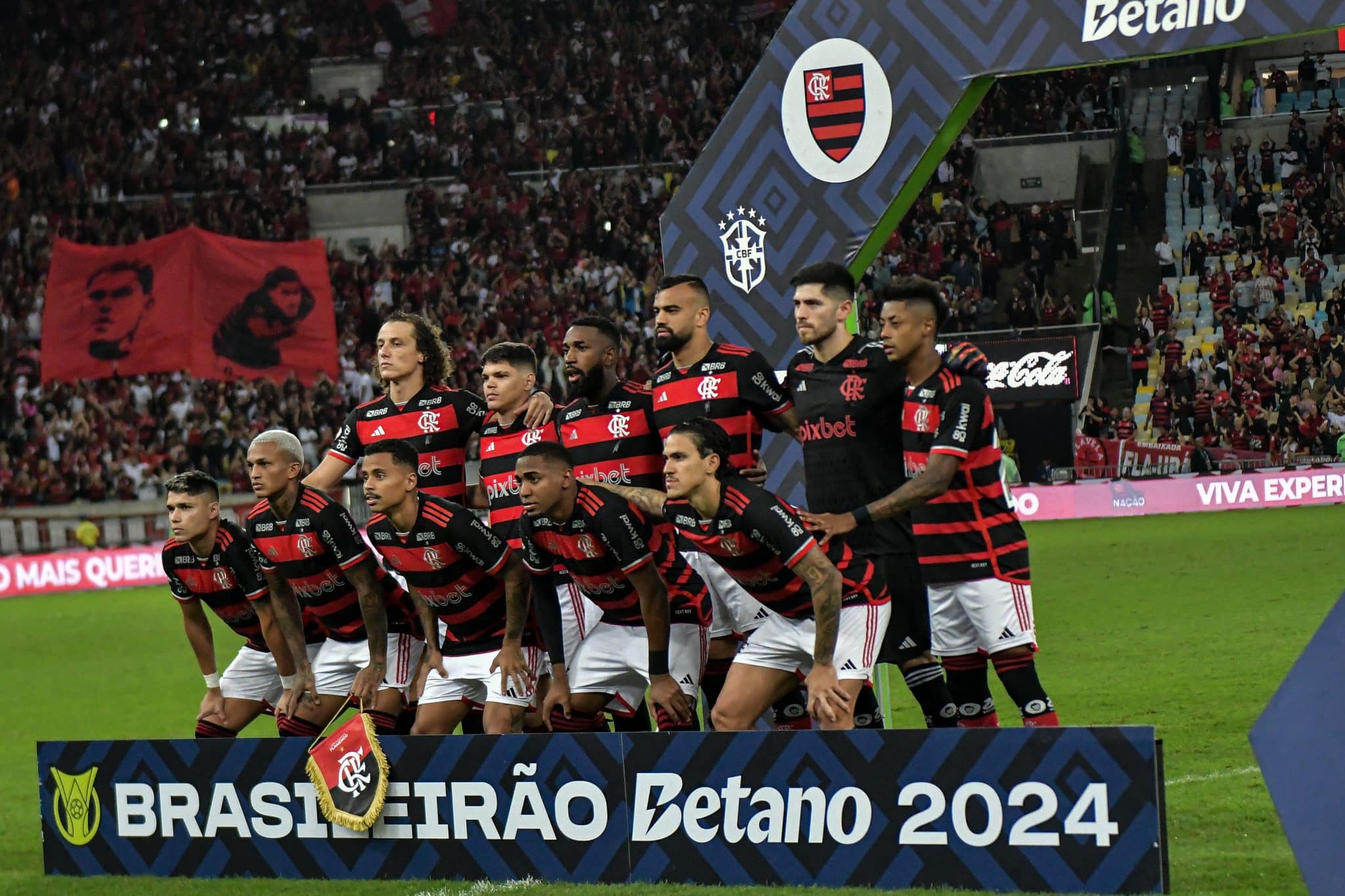 O Flamengo, l&iacute;der do Brasileir&atilde;o