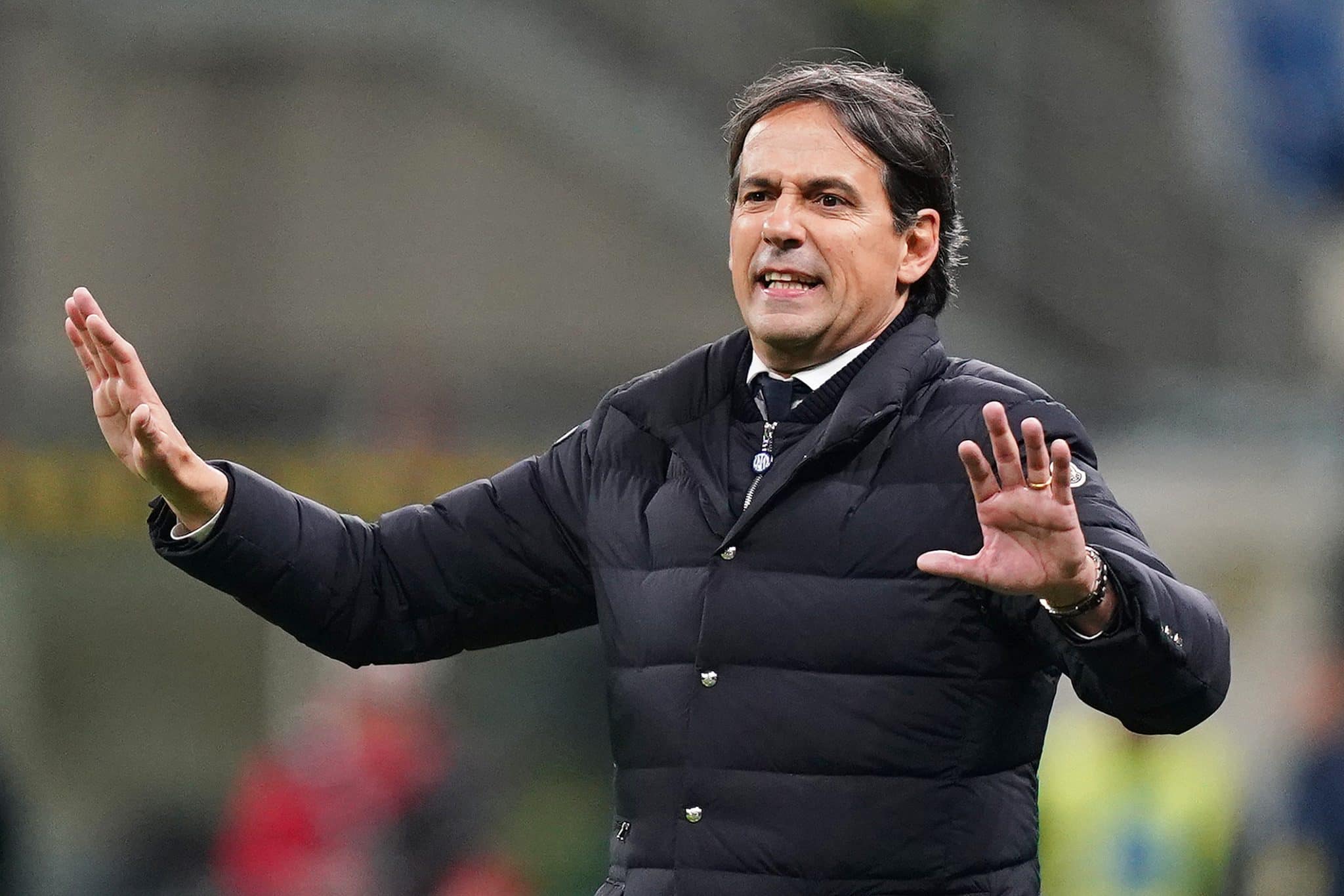 O t&eacute;cnico Simone Inzaghi, da Internazionale