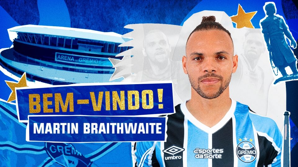 Por que Grêmio não terá Braithwaite na Copa do Brasil mesmo com pendência resolvida?