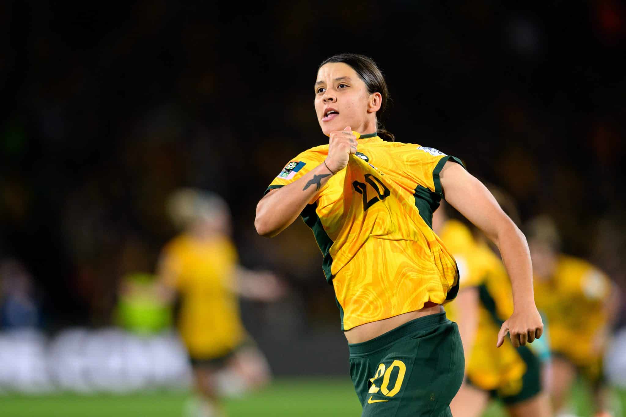 Sam Kerr, australiana jogadora do Chelsea est&aacute; fora de Paris 2024. 