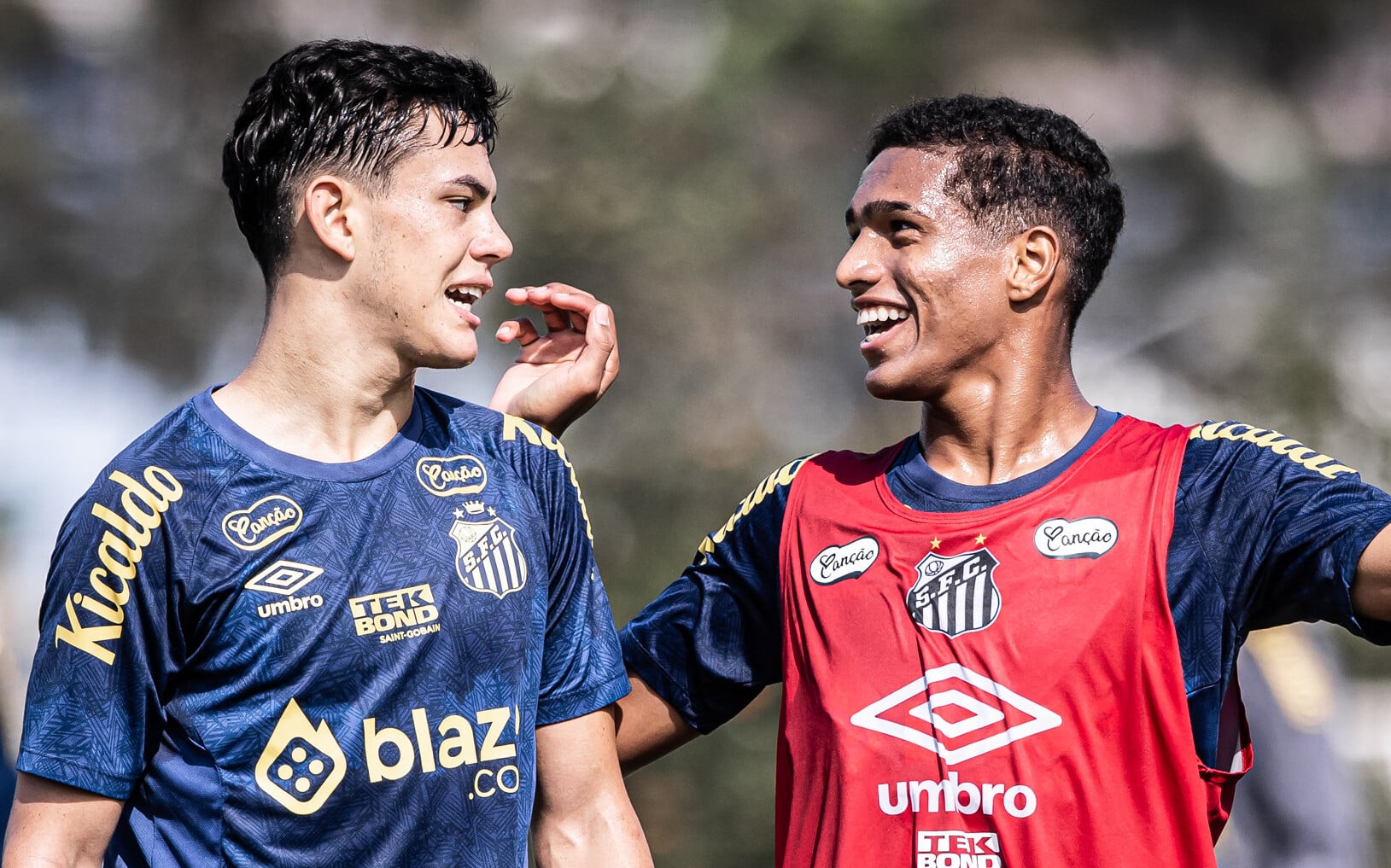 JP Chermont e Souza no treino do Santos