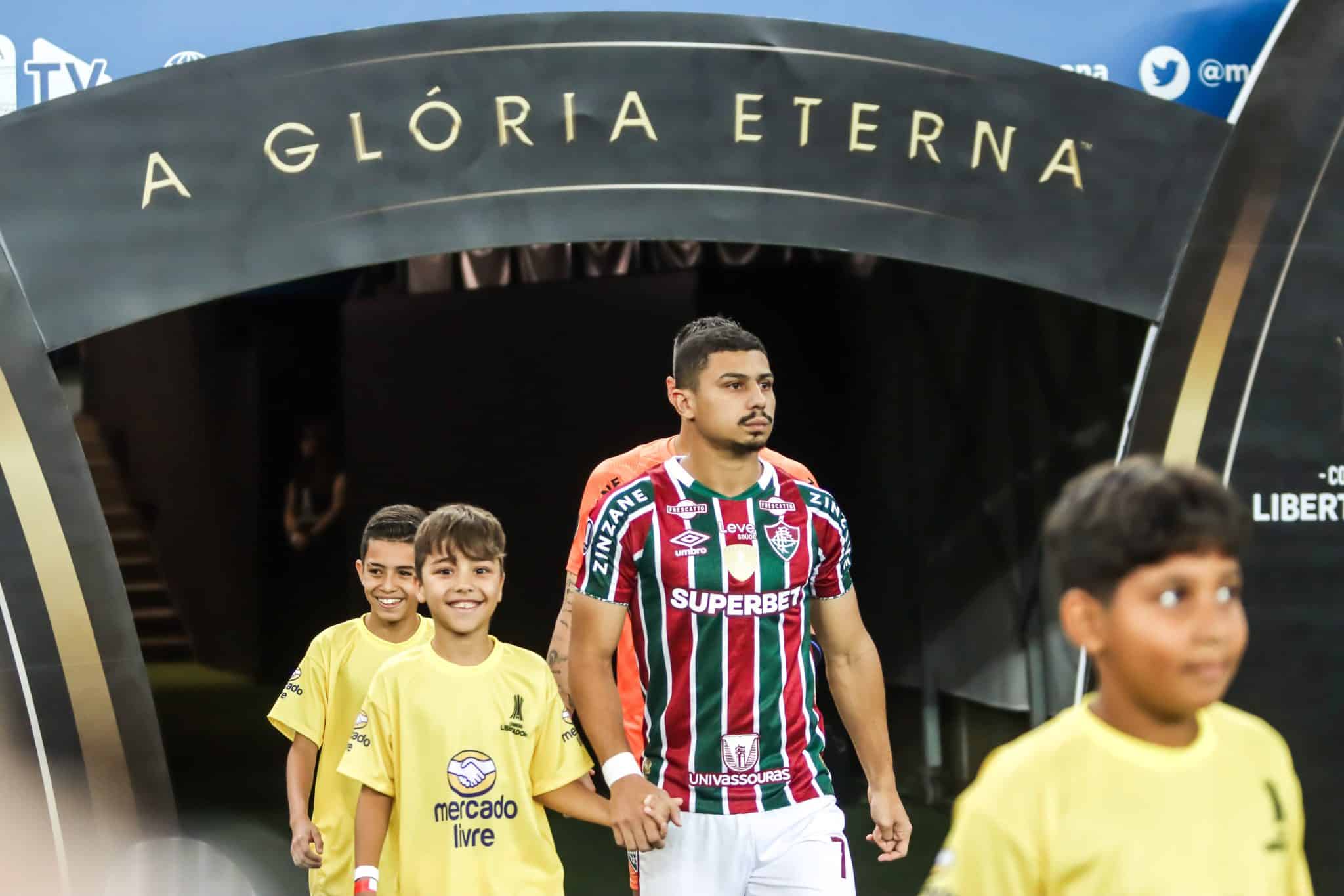 Foto: (Marina Garcia/Fluminense FC) - Andr&eacute; pelo Fluminense