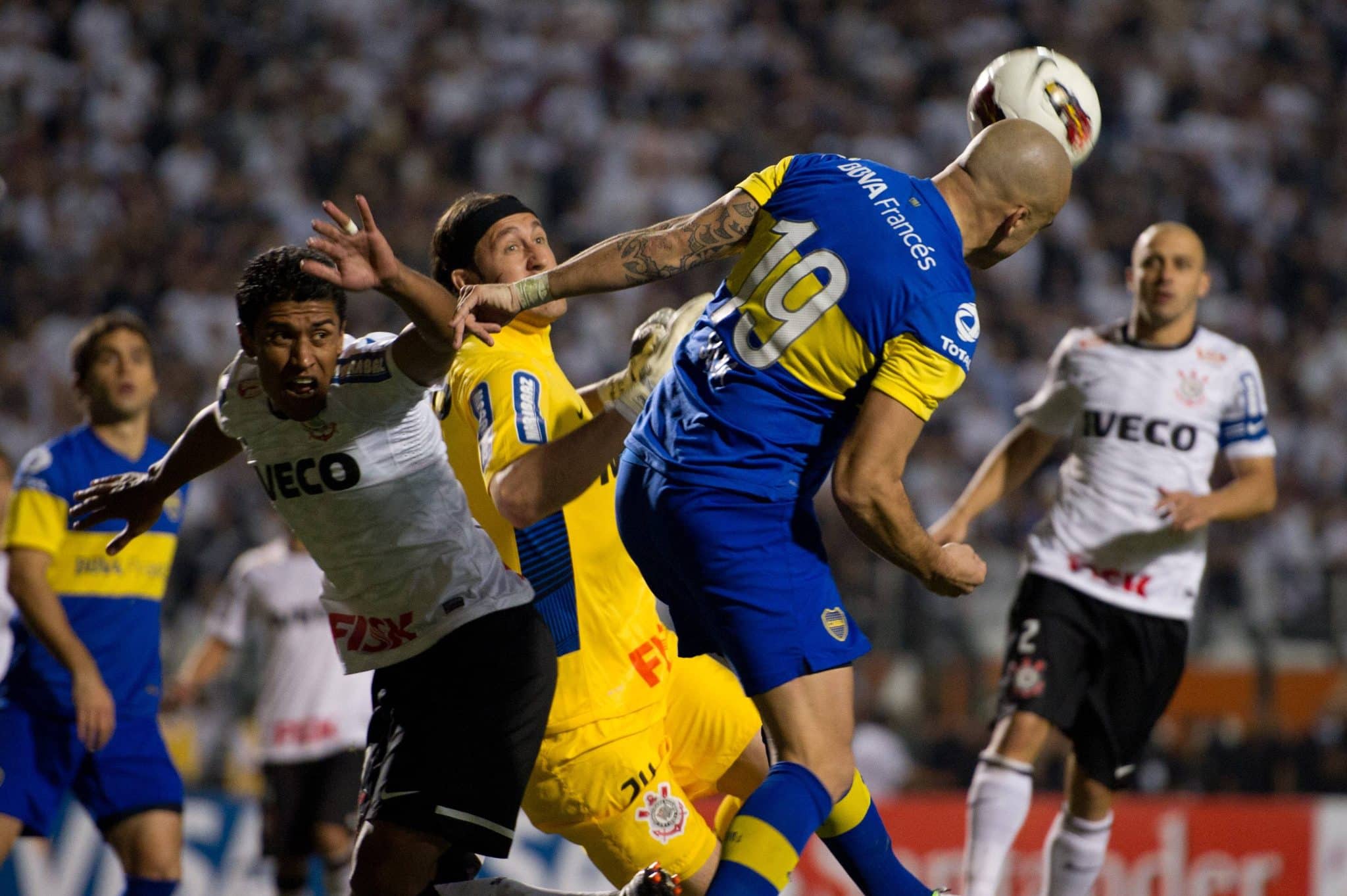 C&aacute;ssio na final da Copa Libertadores de 2012, entre Corinthians e Boca Juniors