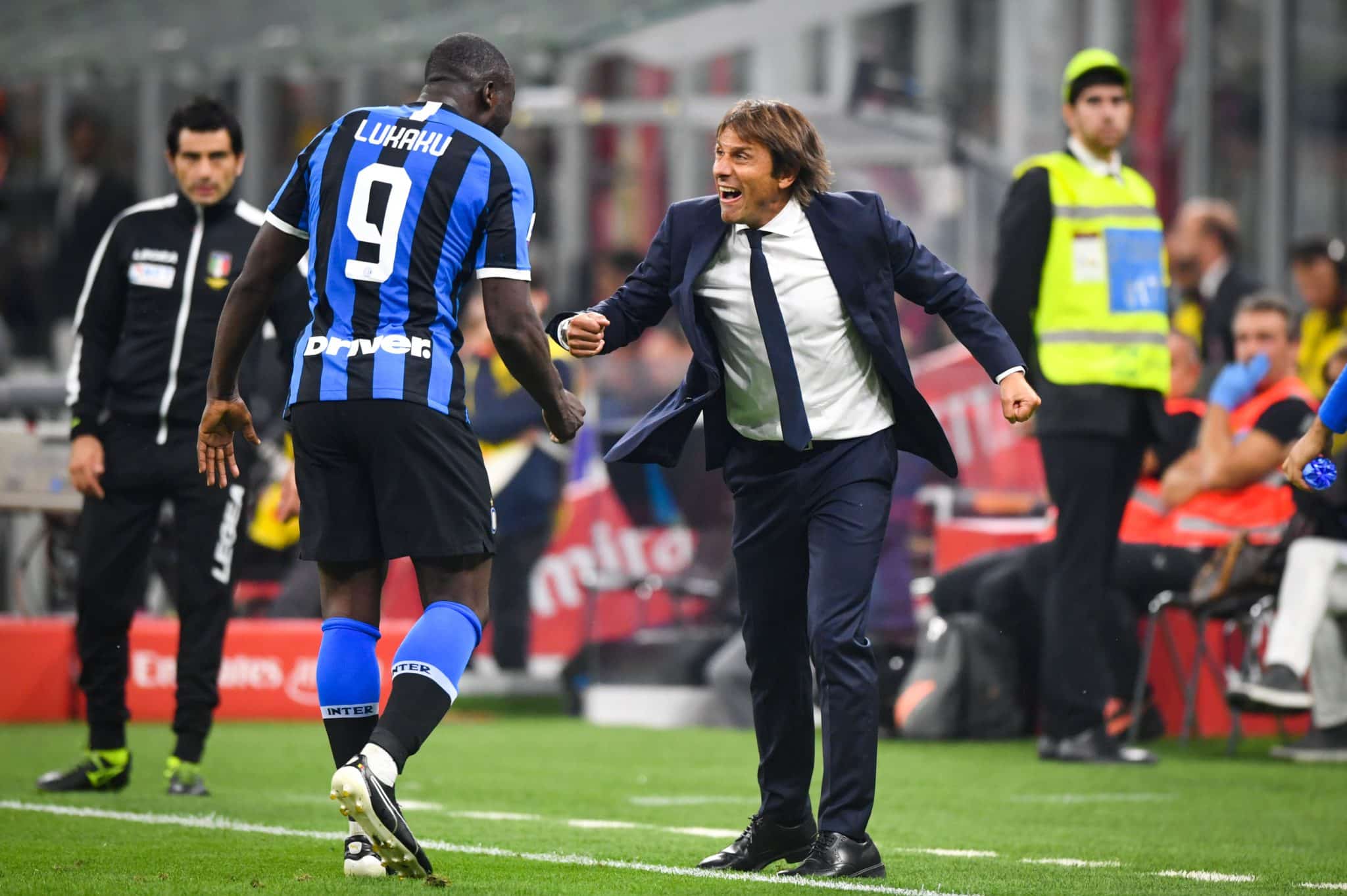 Lukaku e Conte nos tempos de Internazionale