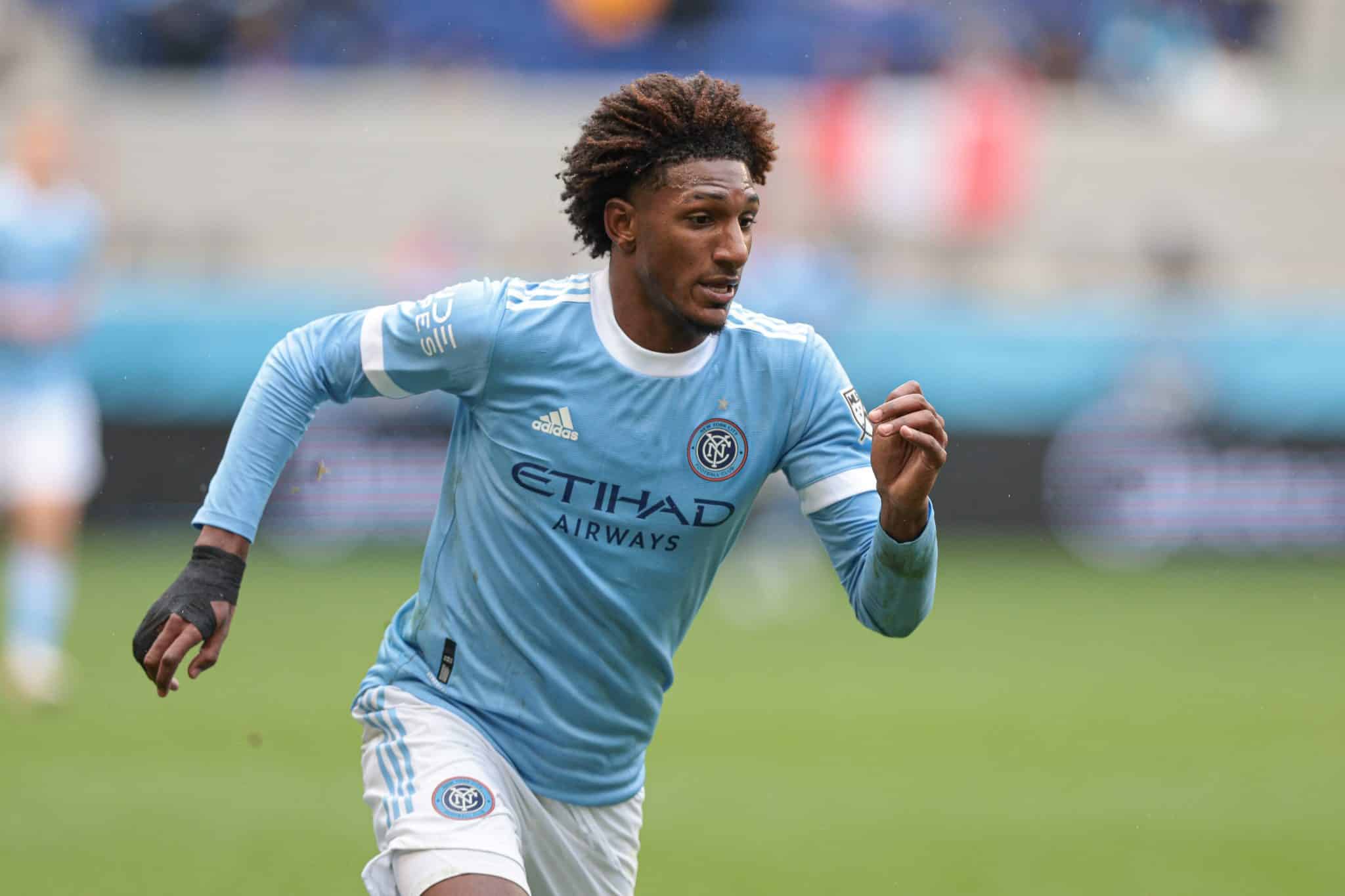 NYCFC, clube detentor dos direitos de Talles Magno, emprestado ao Corinthians, &eacute; parte do Grupo City. Foto: Icon Sport